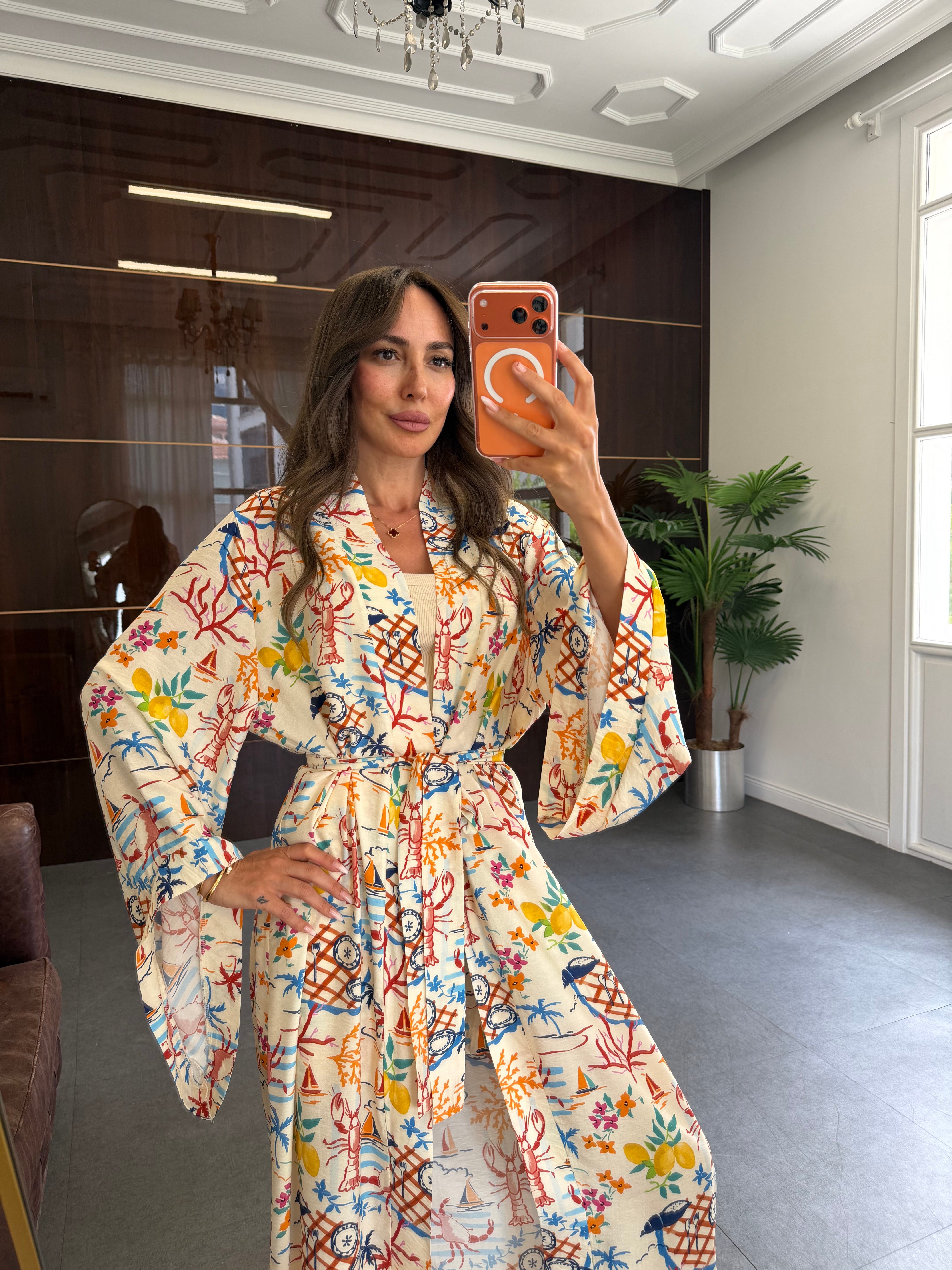 Krem Positano Kimono