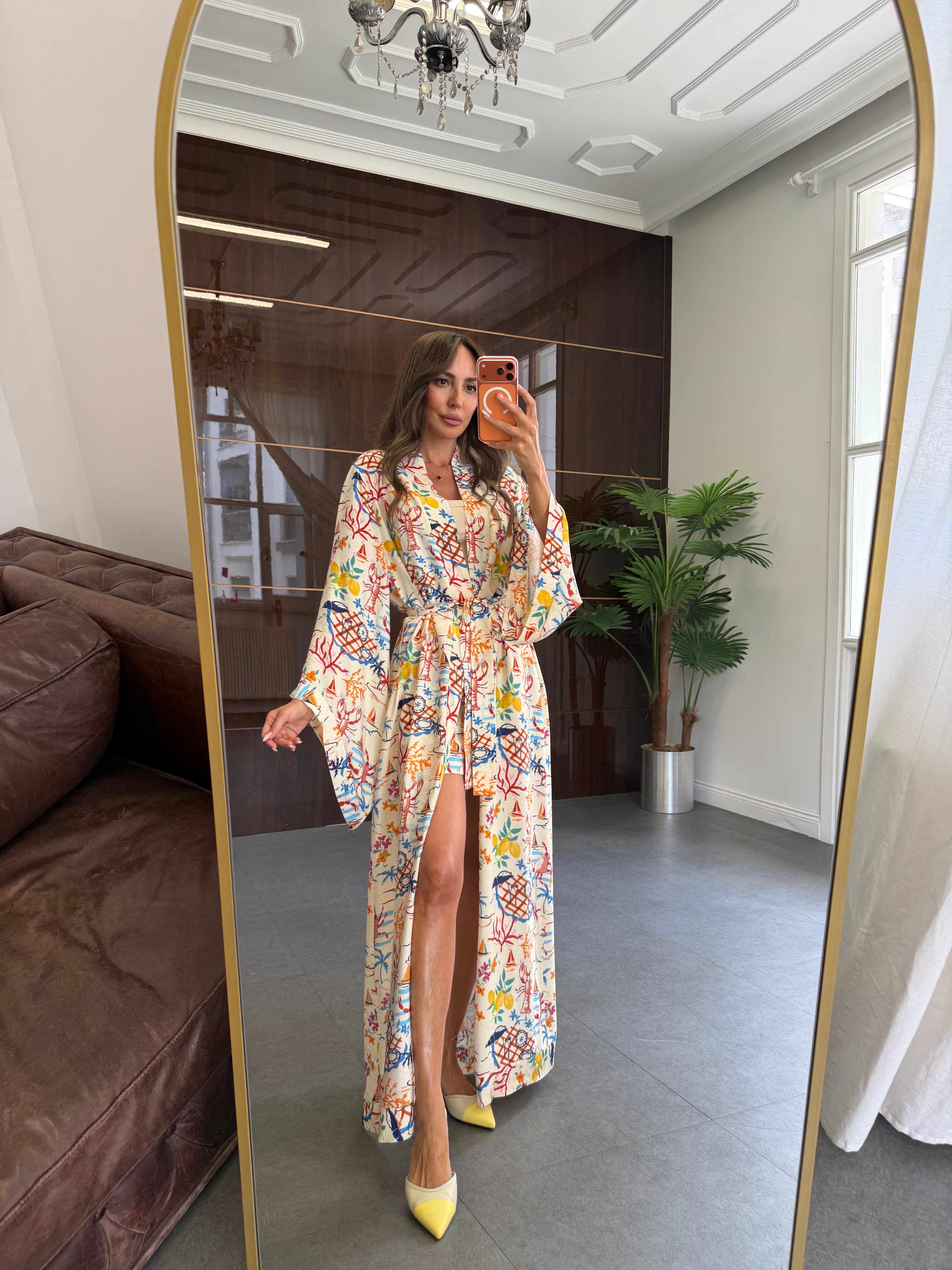 Krem Positano Kimono