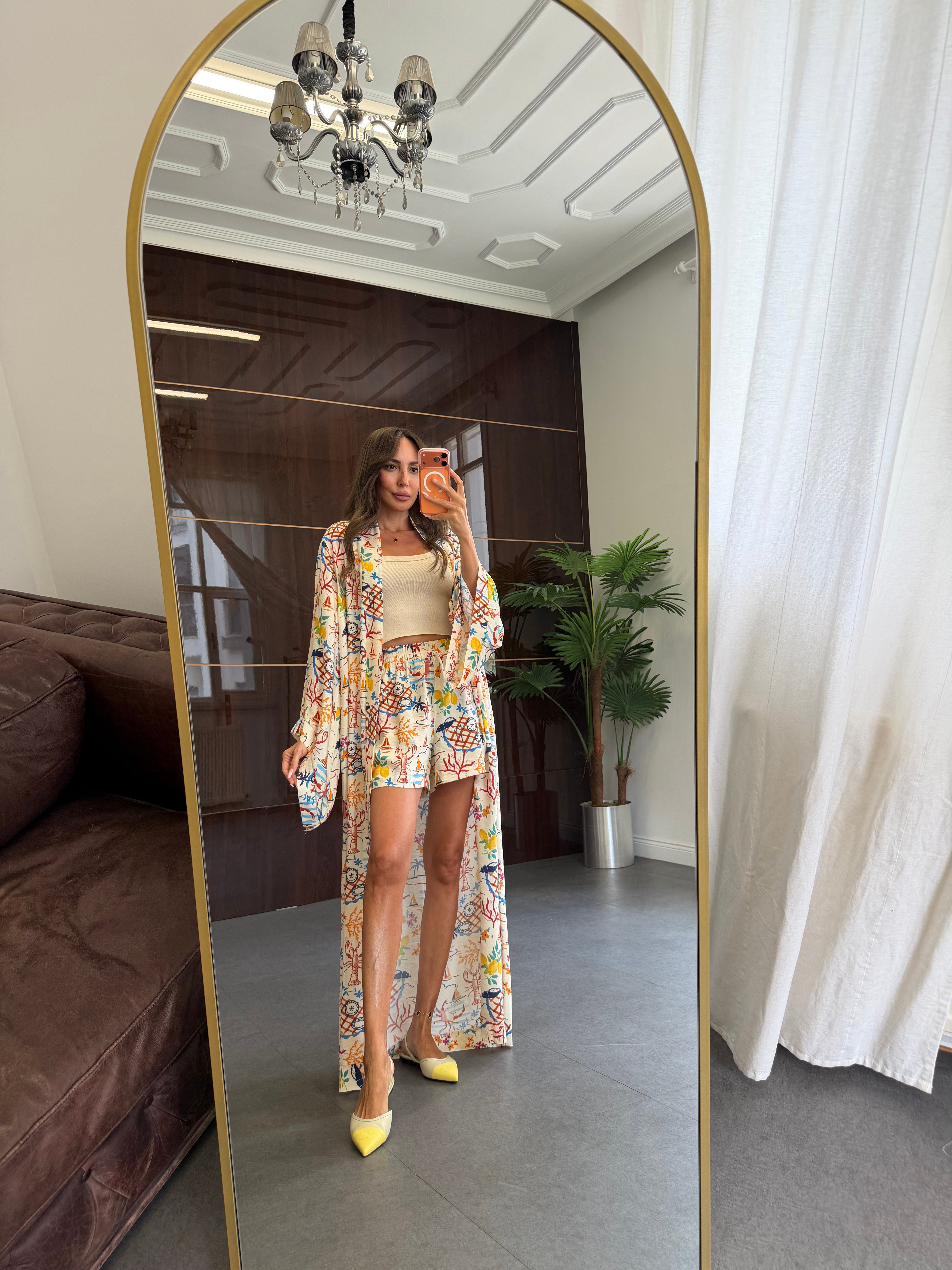 Krem Positano Kimono
