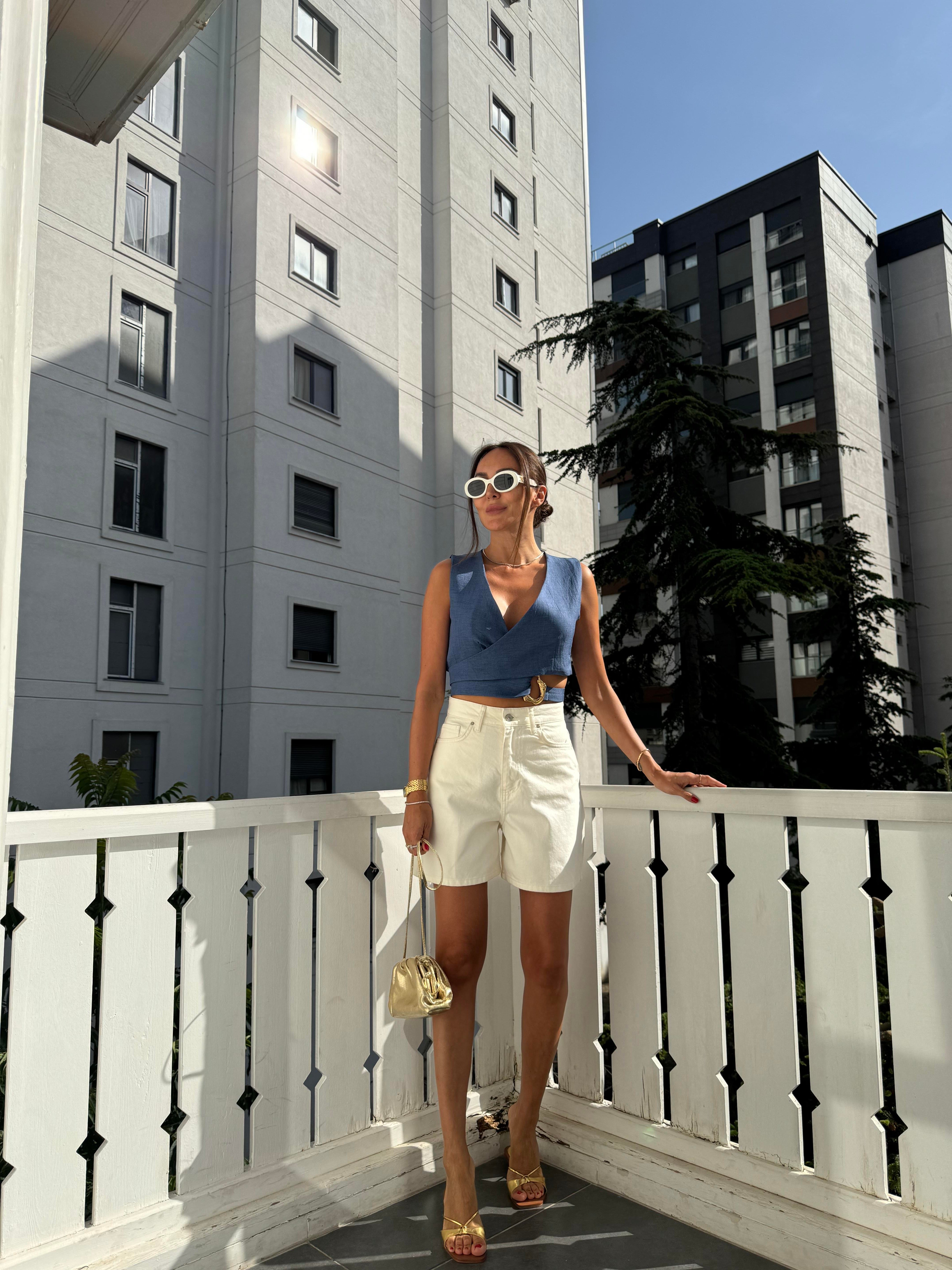 Lacivert Gold Aksesuar Tasarım Yelek