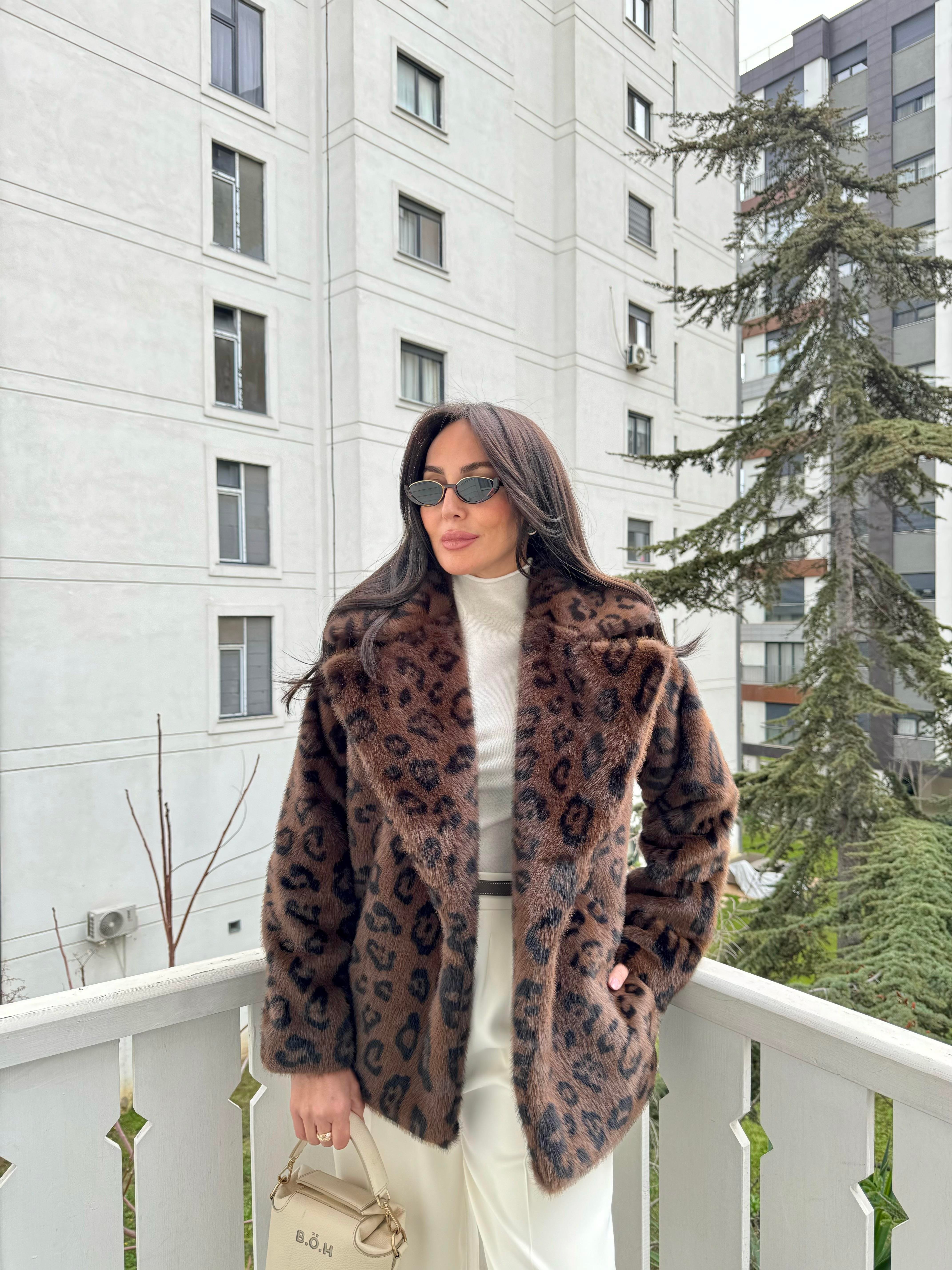 Leopar Kürk Ceket