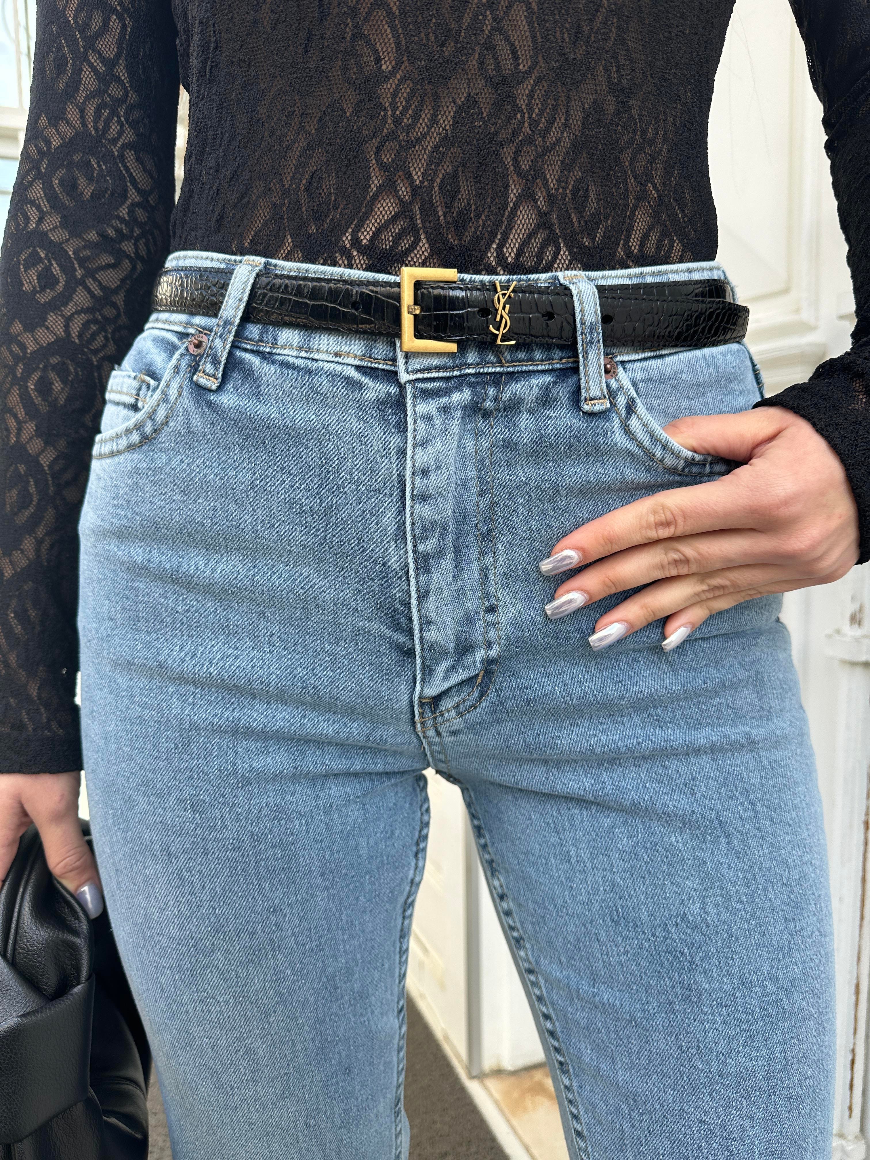 Mavi İspanyol Paça Jean