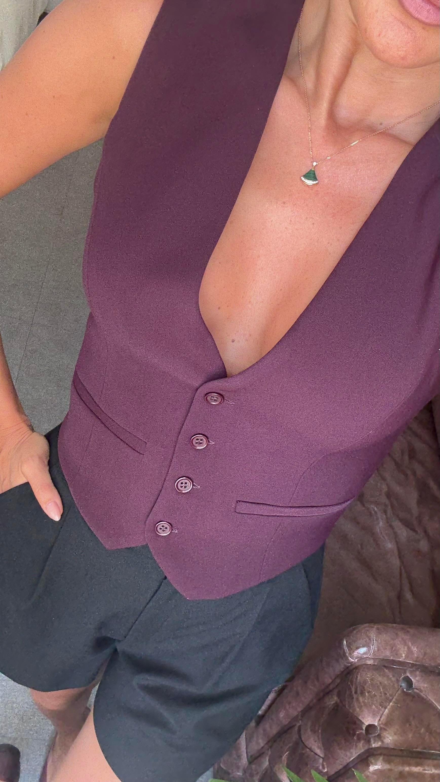 Mürdüm Kadın Yelek