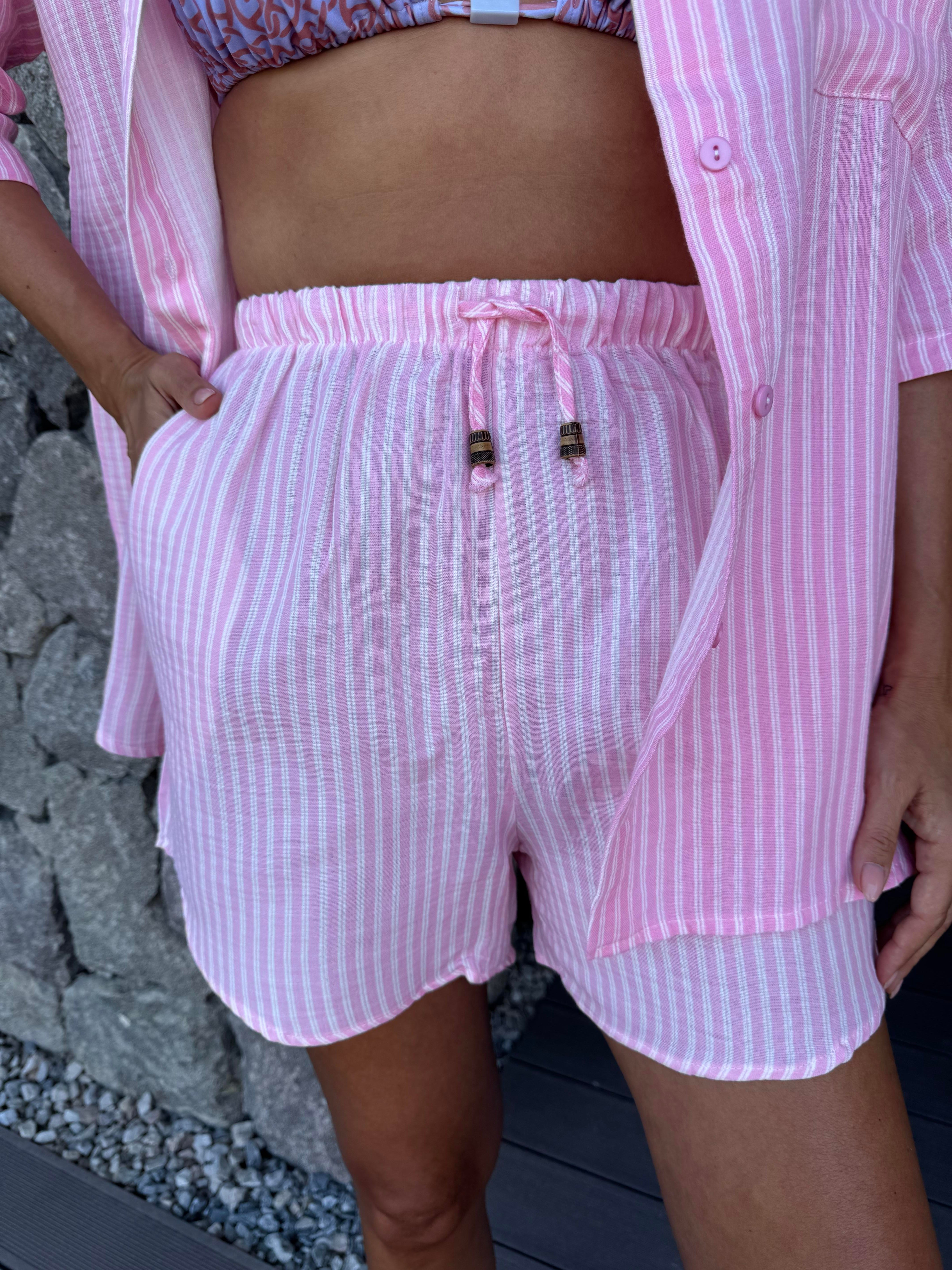 Pembe Müslin İkili Takım