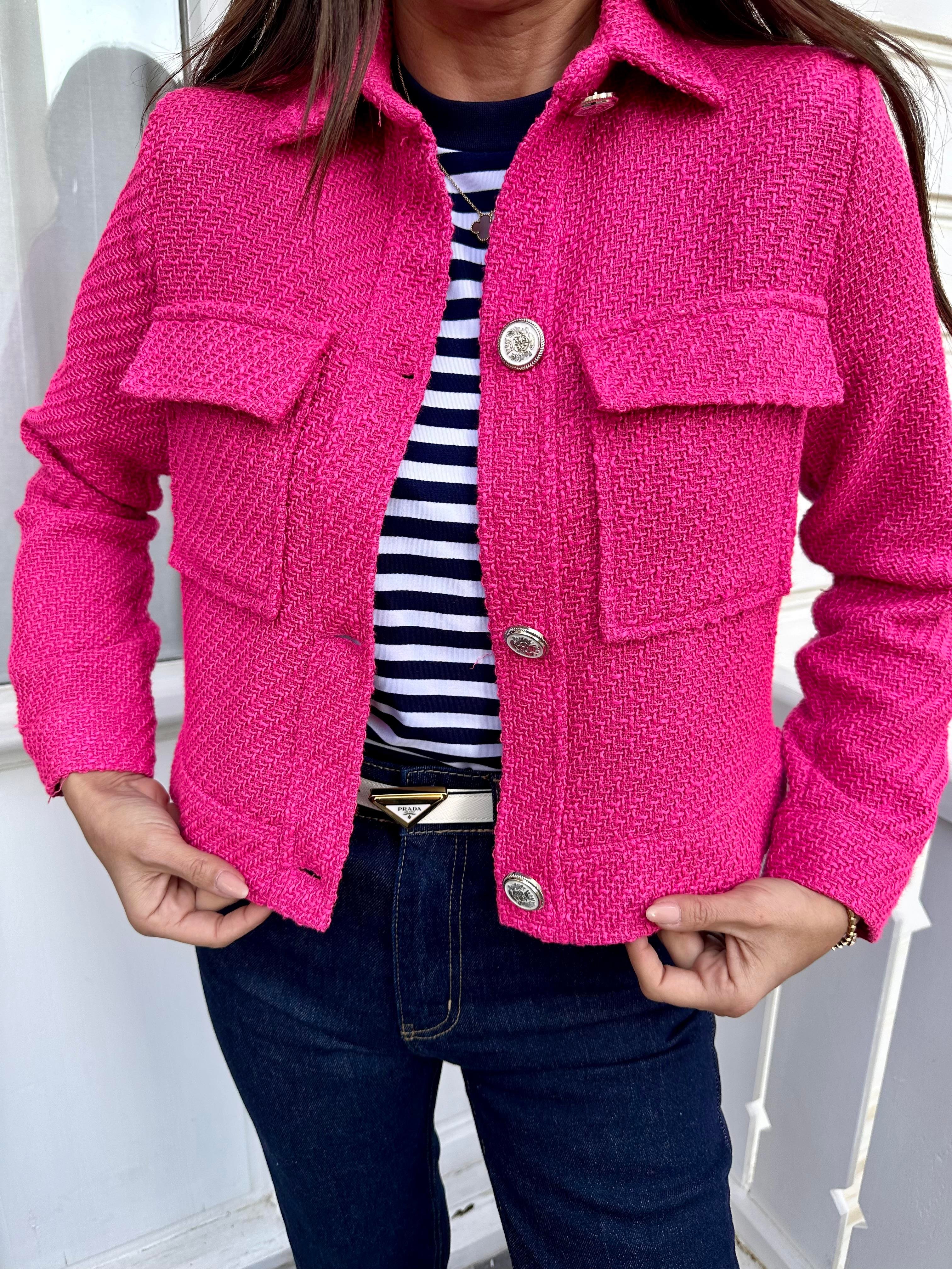 Pembe Tüvit Astarsız Ceket
