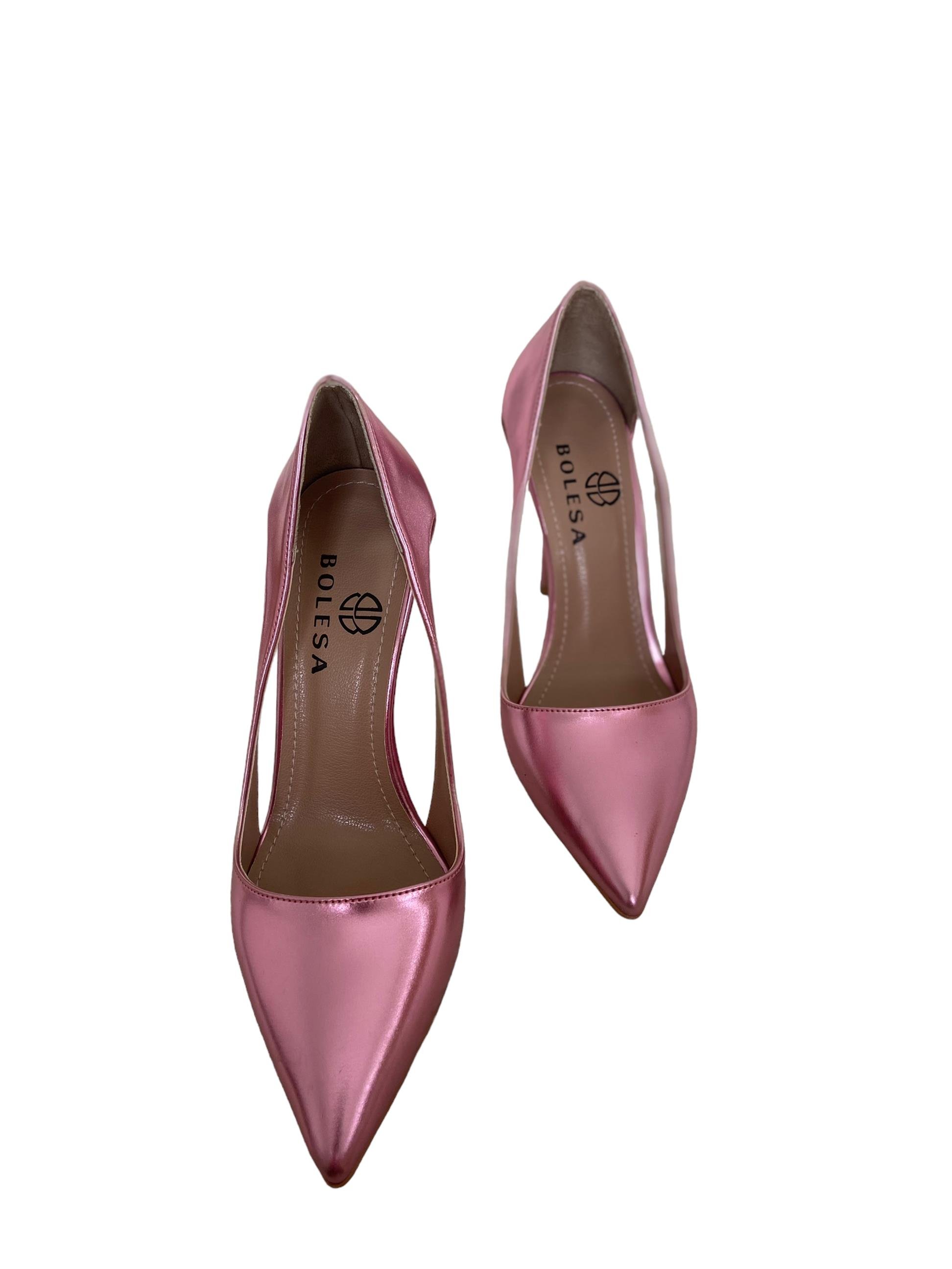 Pudra  Pencere Detaylı Stiletto