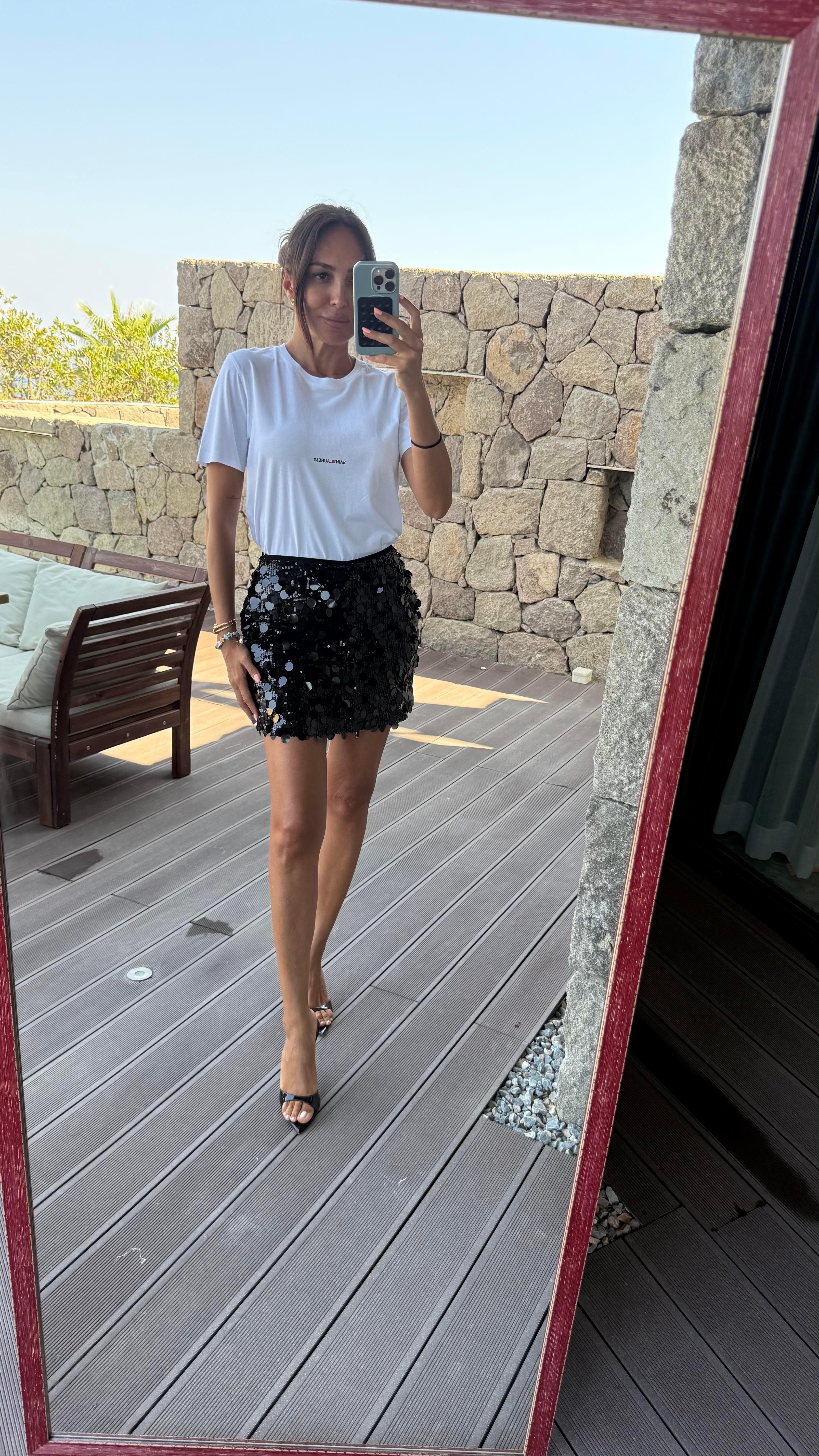 Pullu Şort Etek