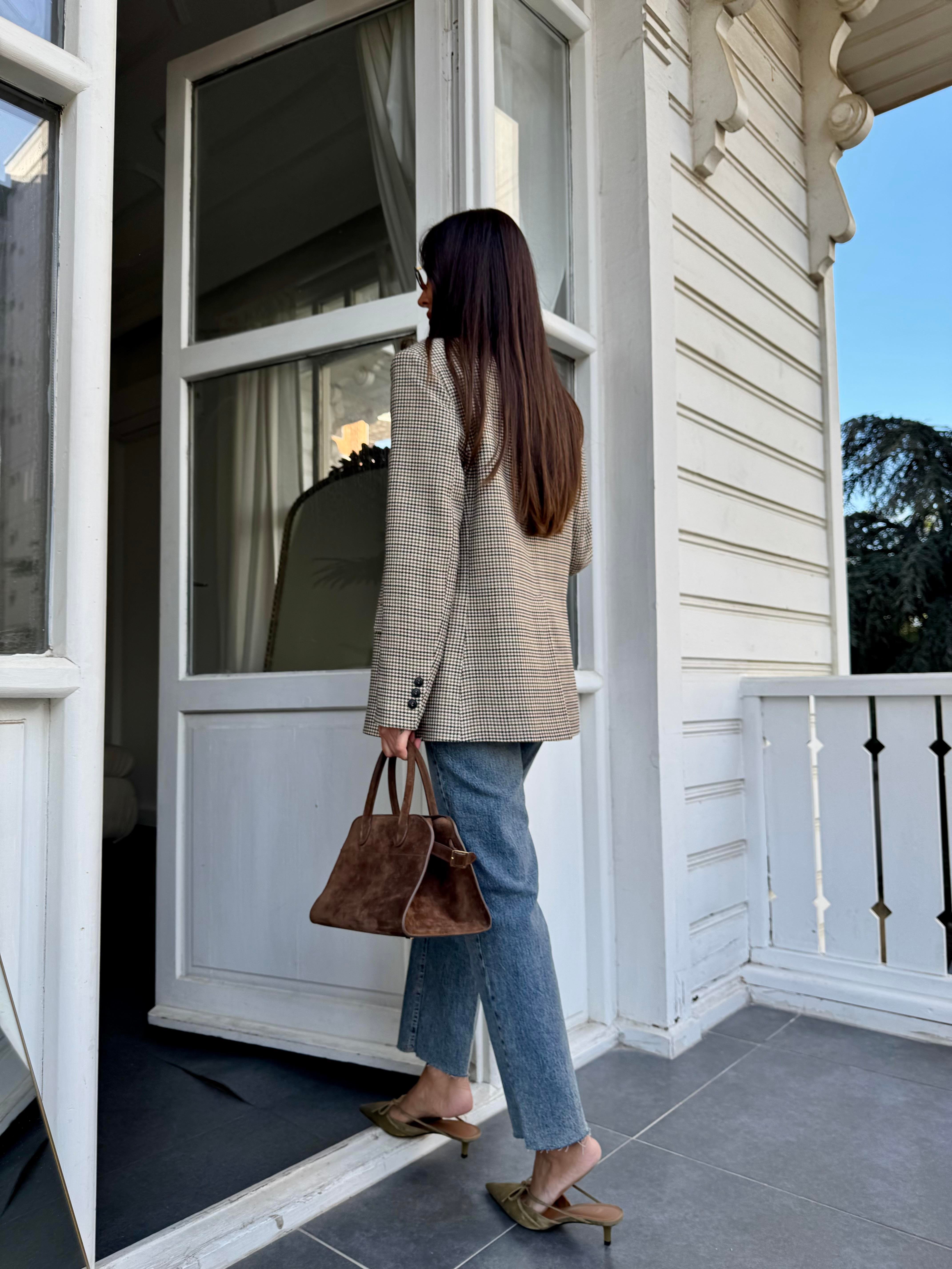 Renkli Pötikareli Cepli Ceket