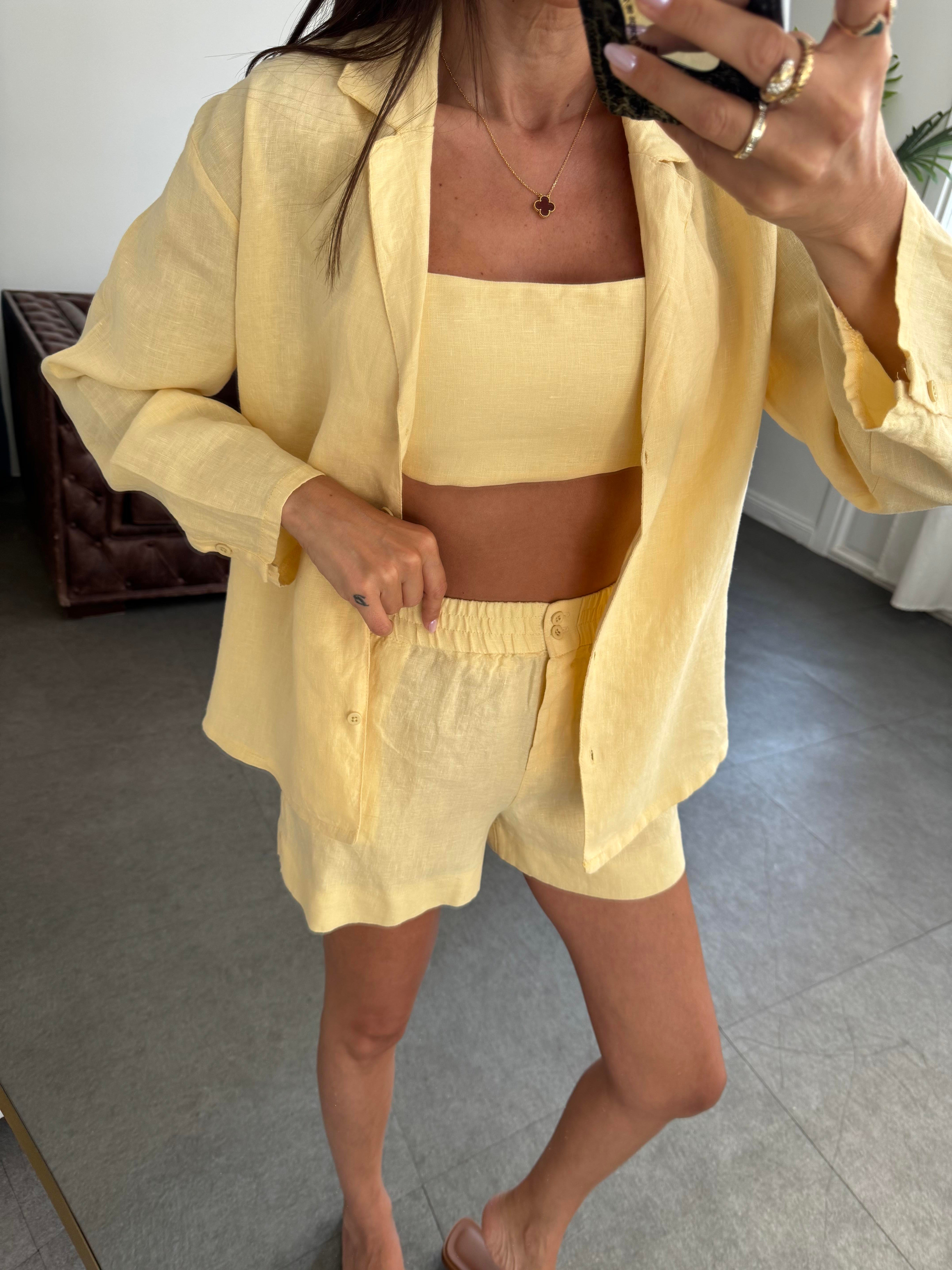 Sarı İp Askılı Büstiyer