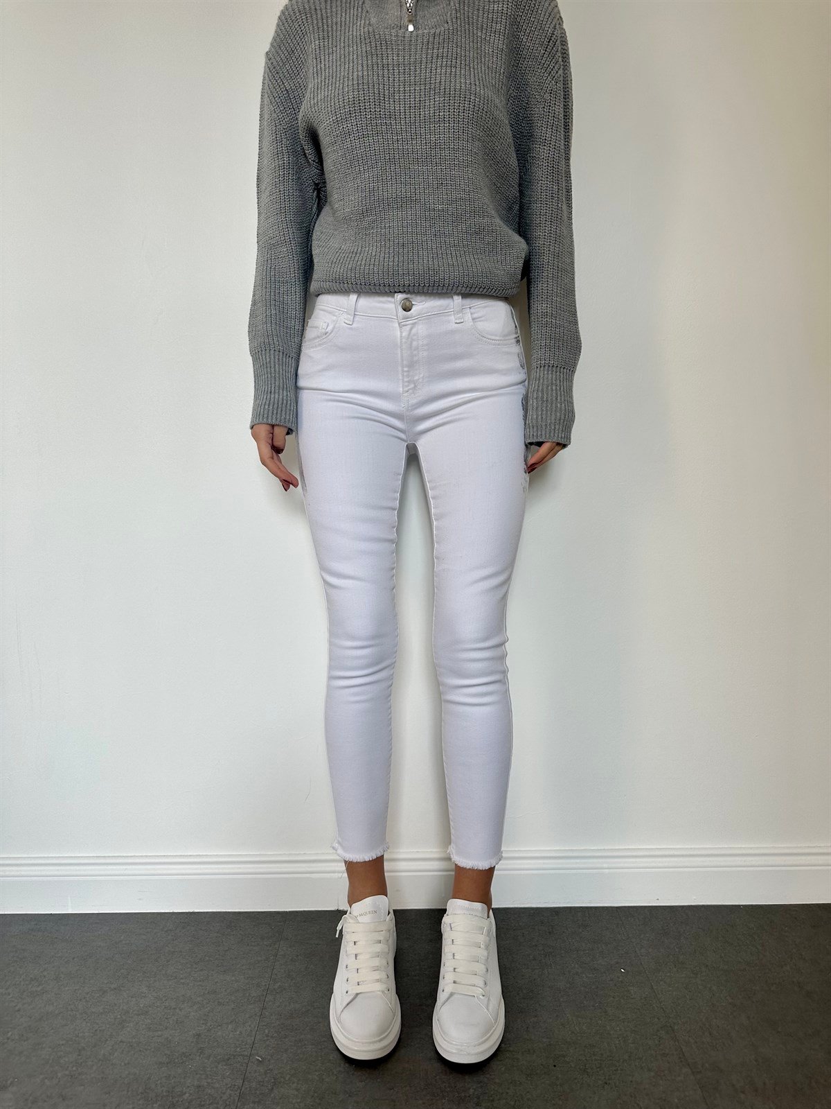 Silver  Skinny Jean