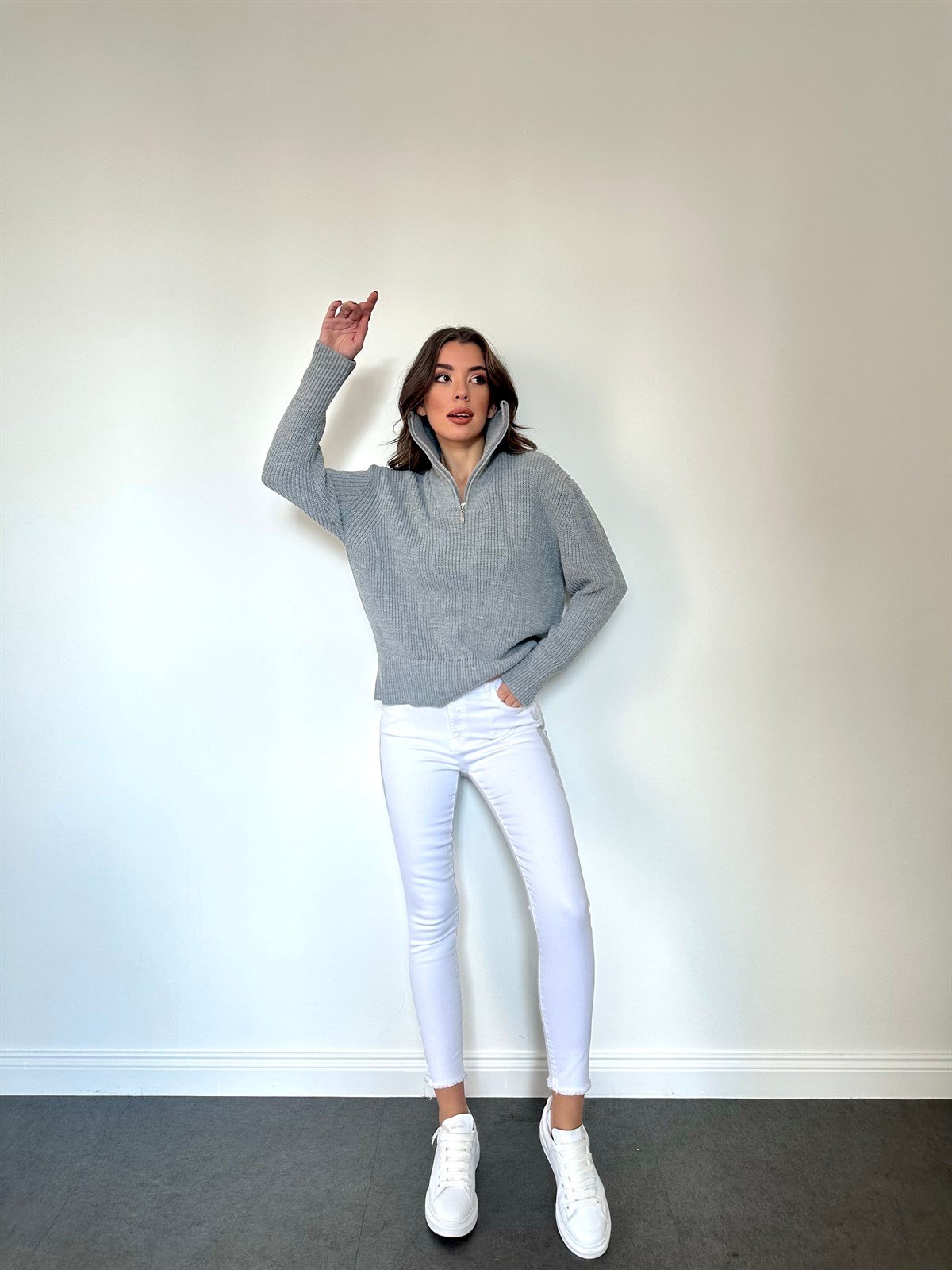 Silver  Skinny Jean