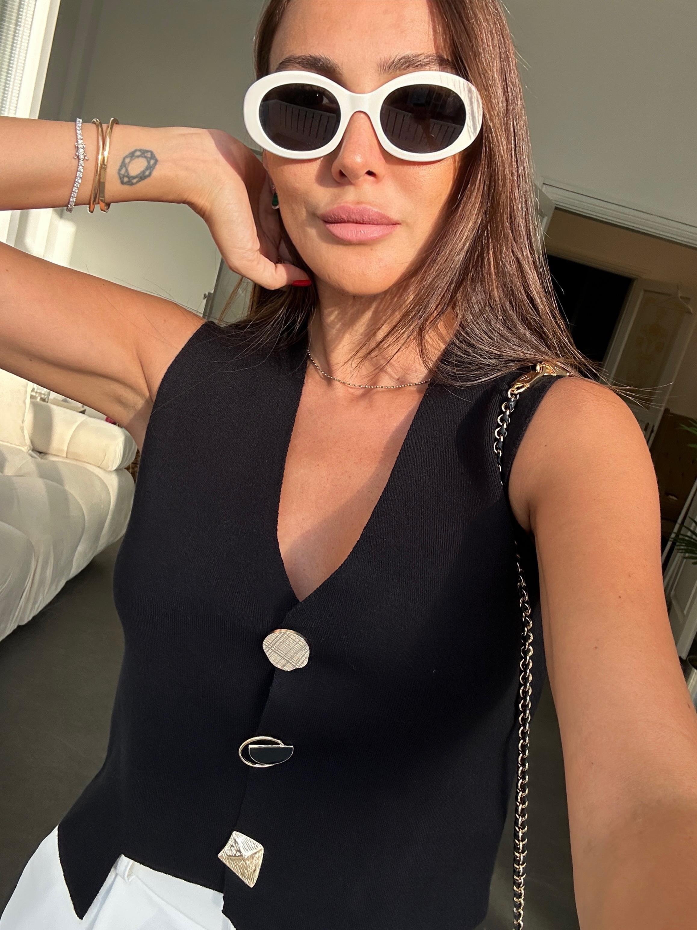 Siyah Çelik Örme Yelek