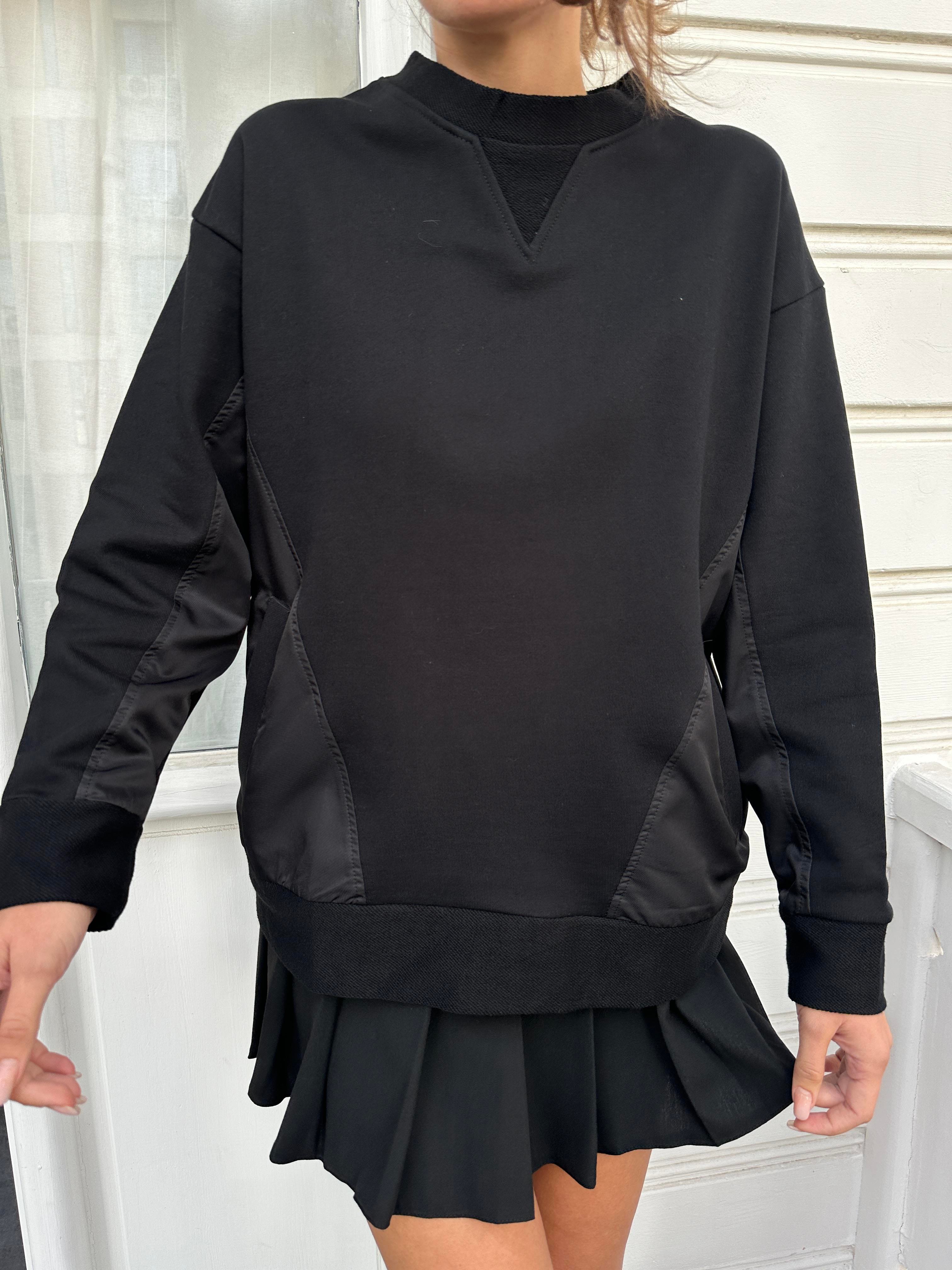 Siyah Cepli Sweatshirt
