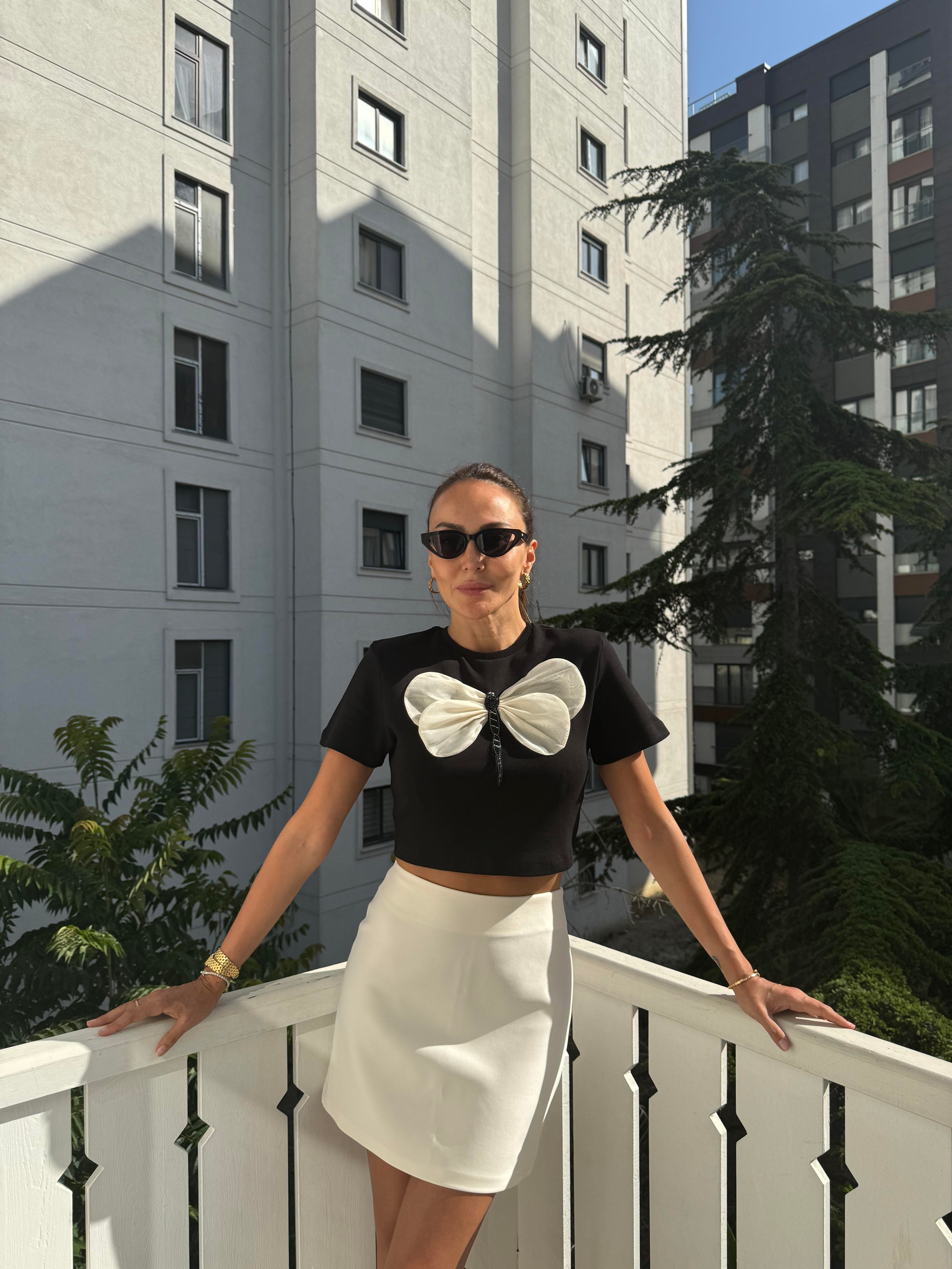 Siyah Düz Yusufçuk Tshirt