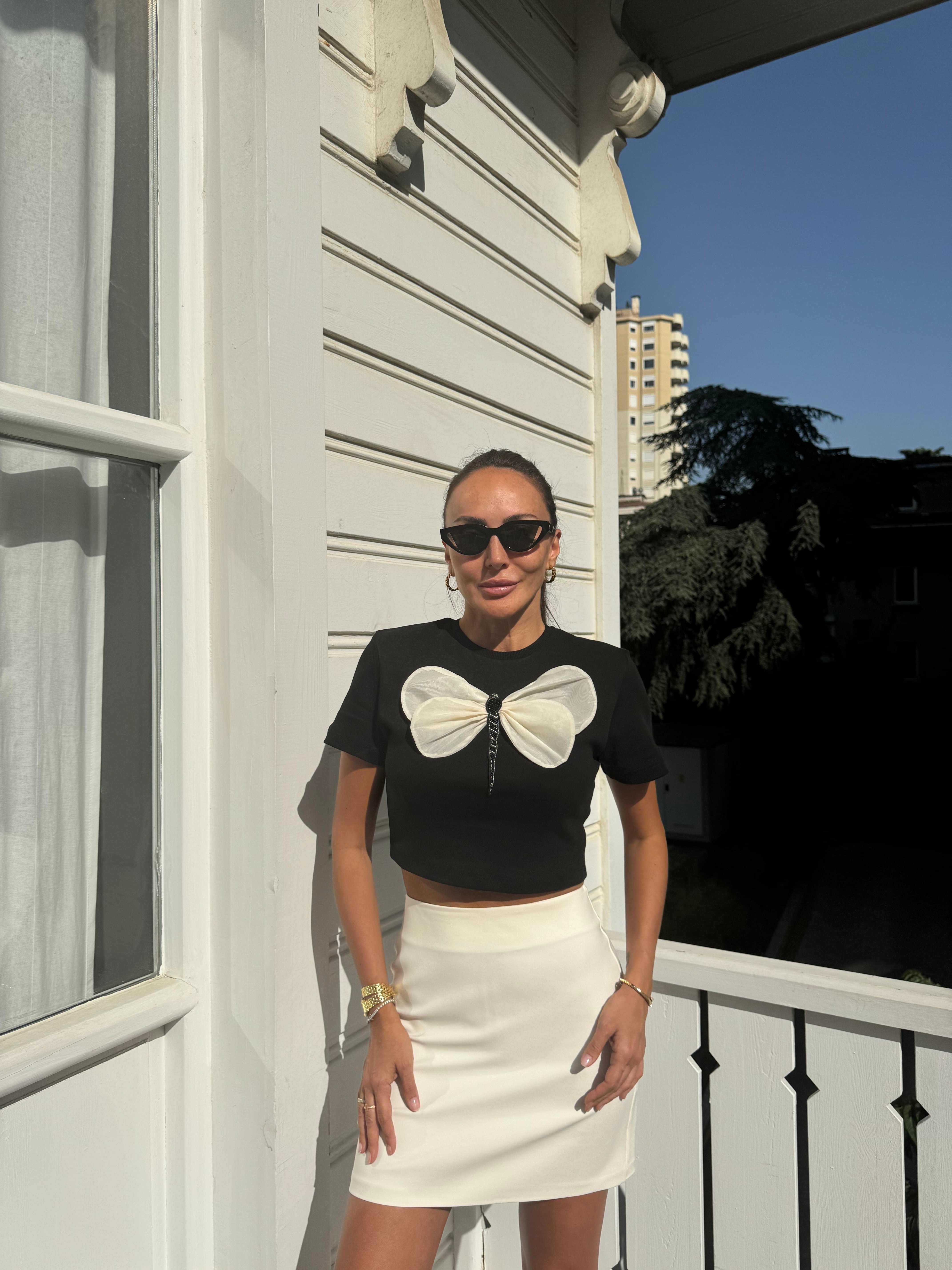 Siyah Düz Yusufçuk Tshirt
