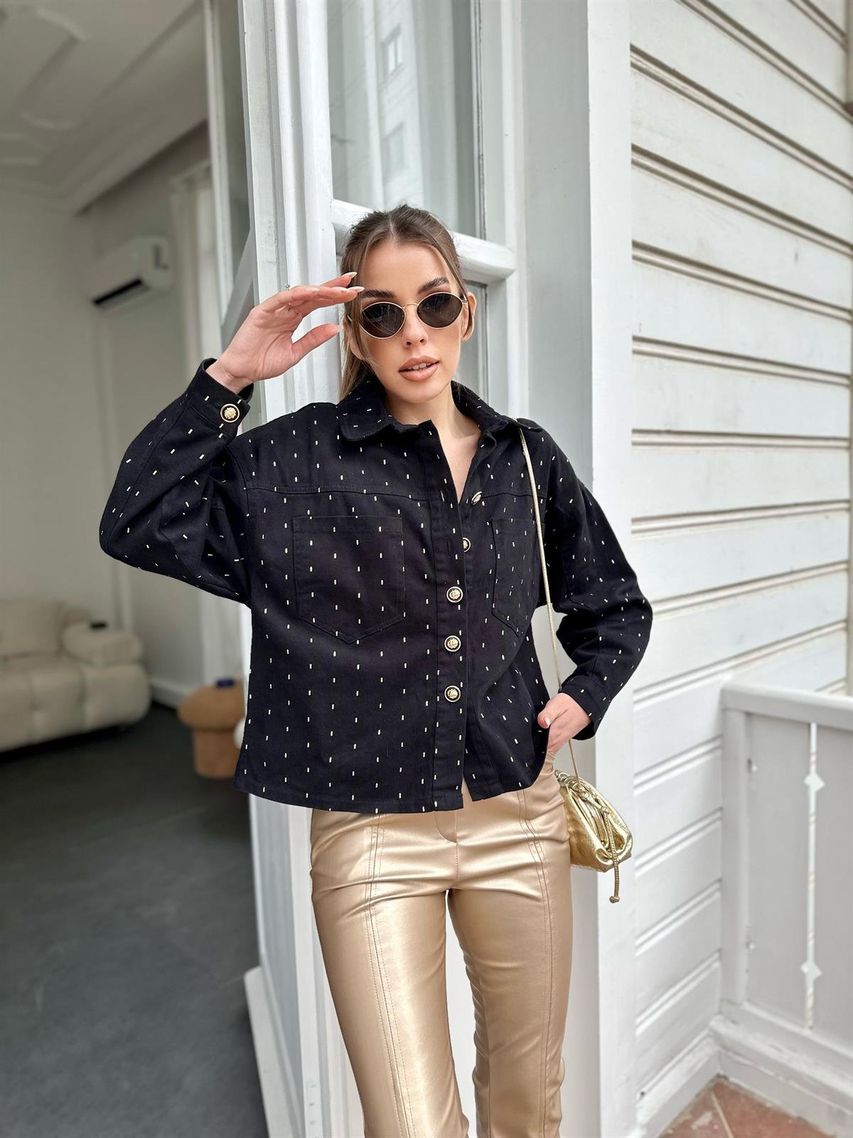 Siyah  Gabardin Ceket