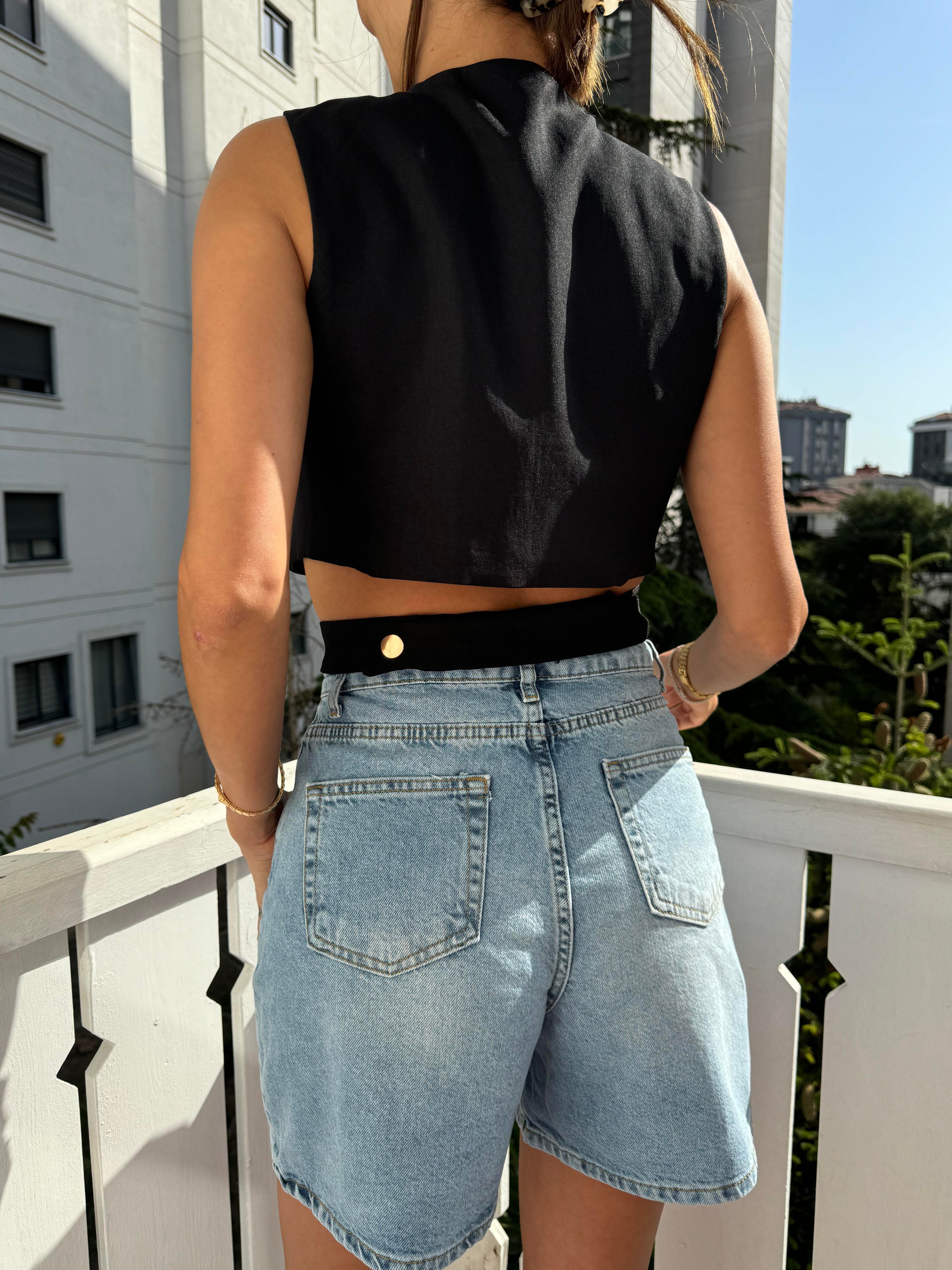 Siyah Gold Aksesuar Tasarım Yelek