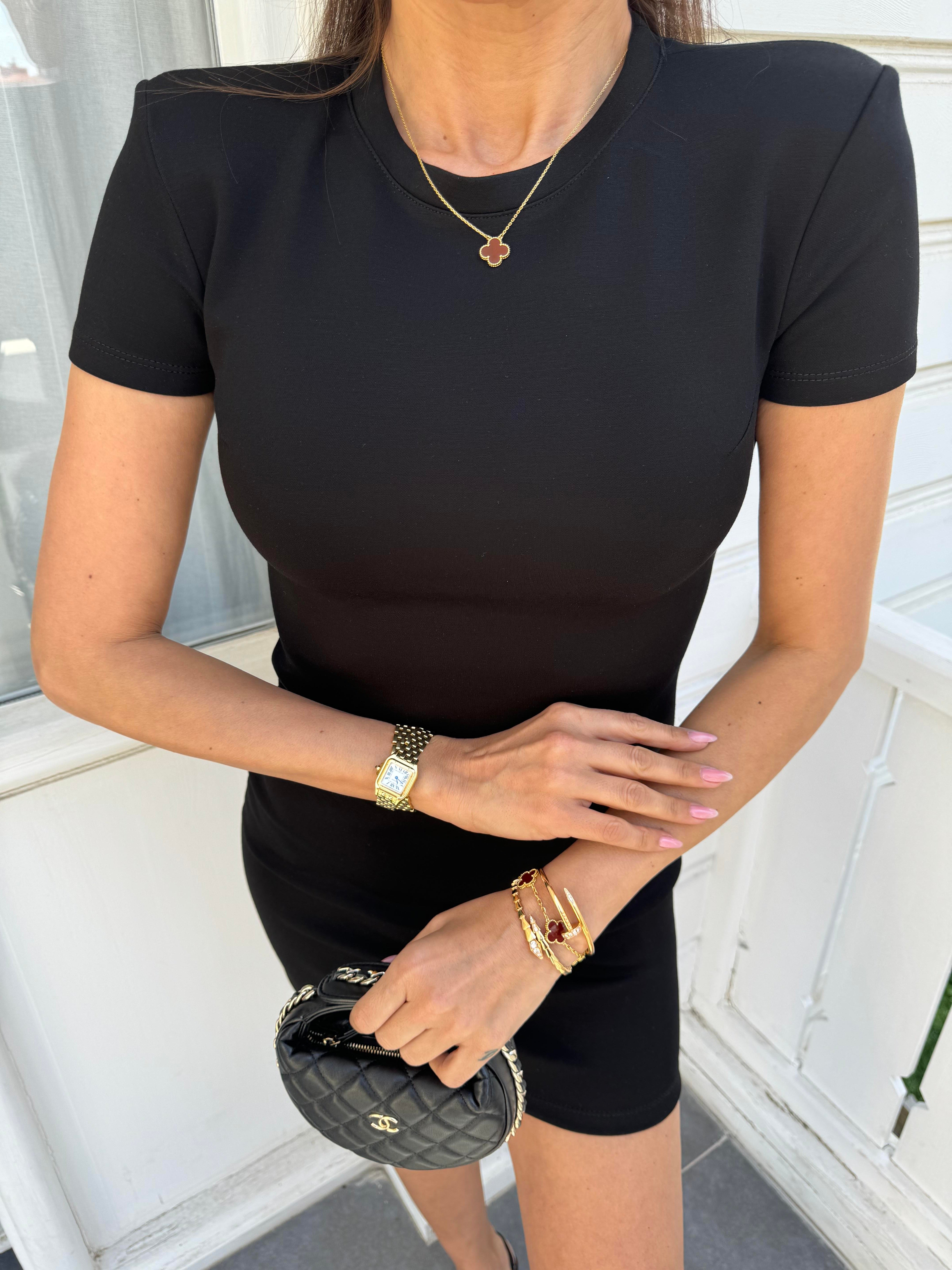 Siyah Mini Likralı Elbise