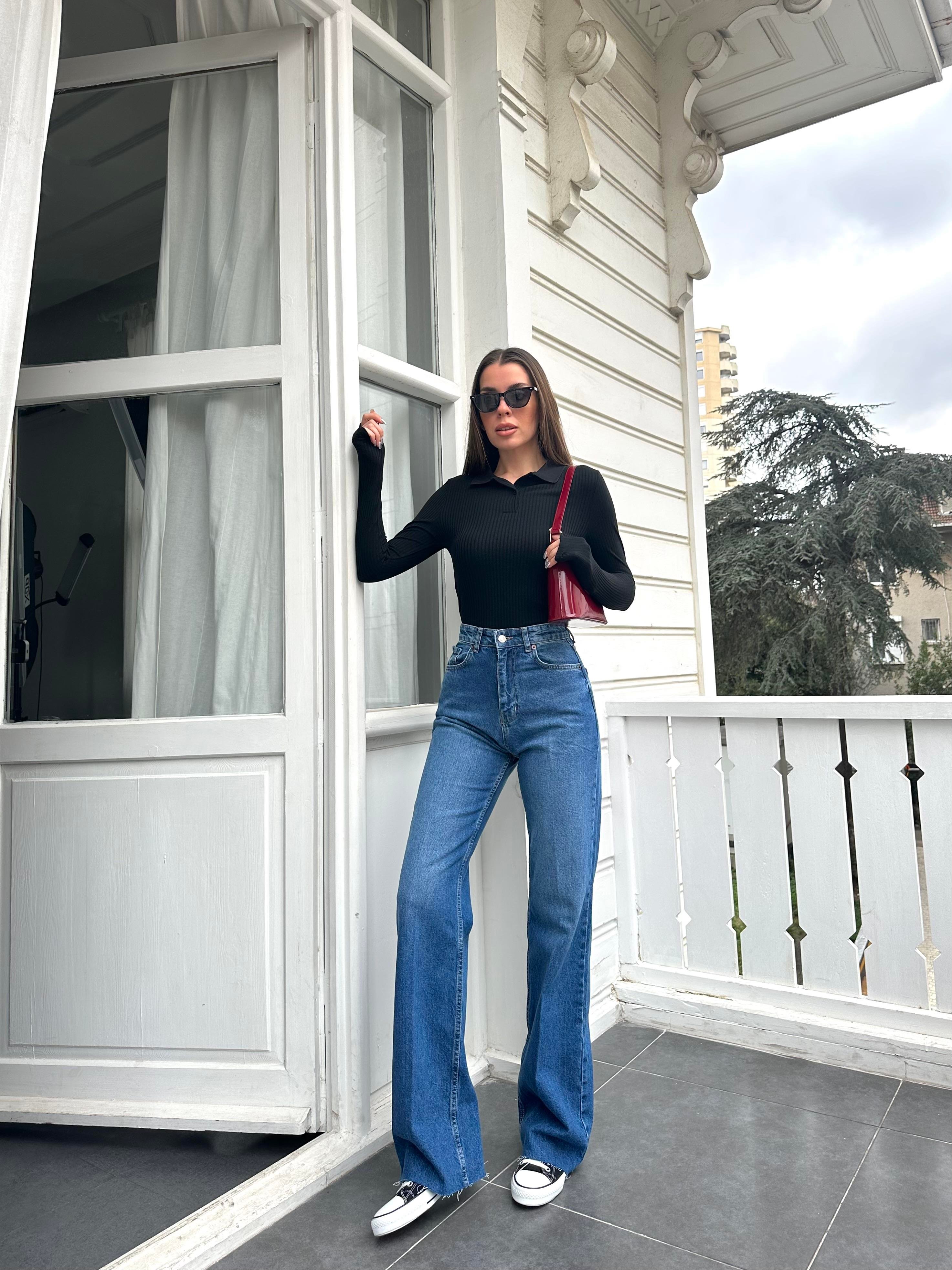 Siyah Polo Yaka Basic Body