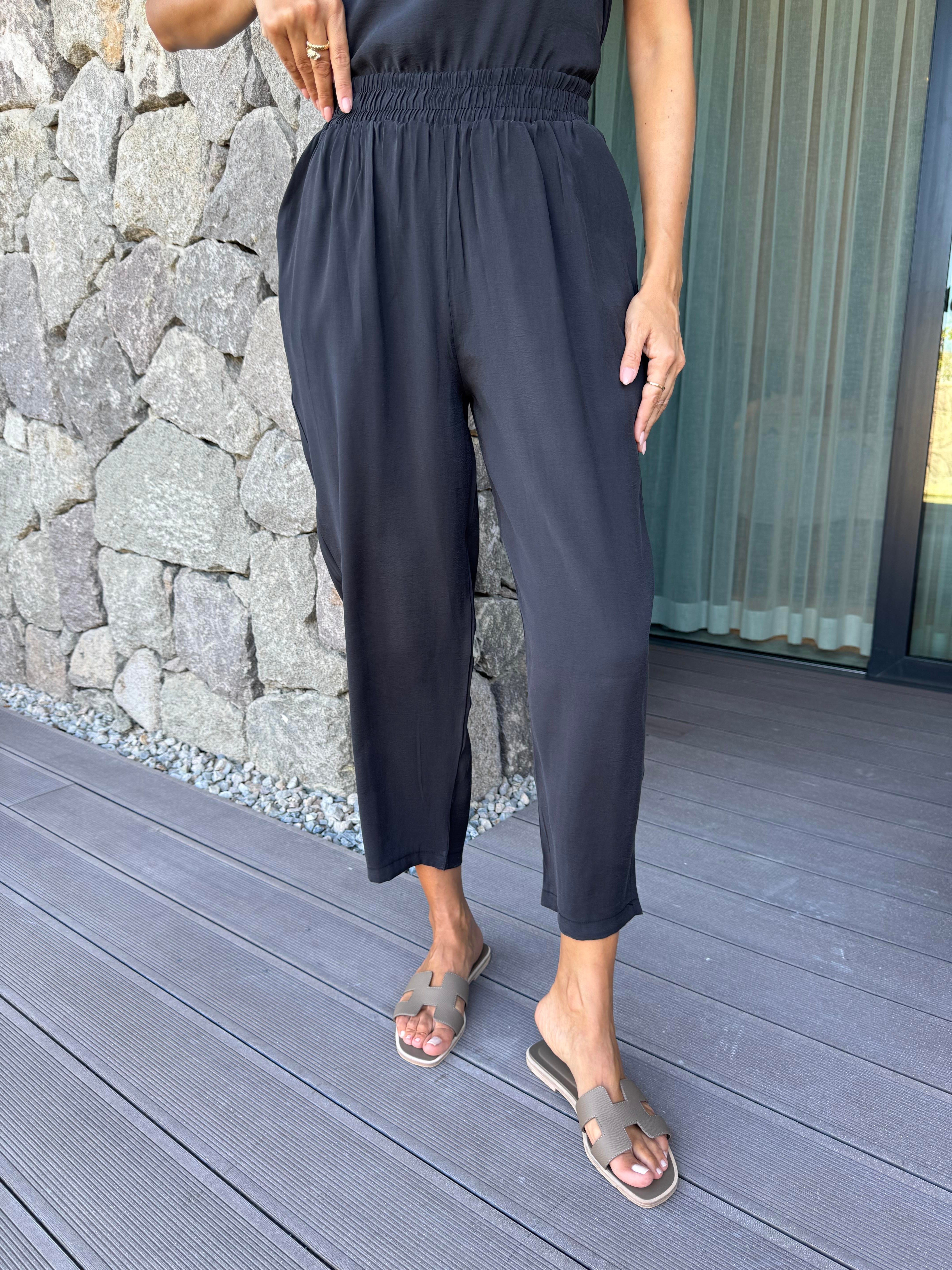 Siyah Tencel Takım
