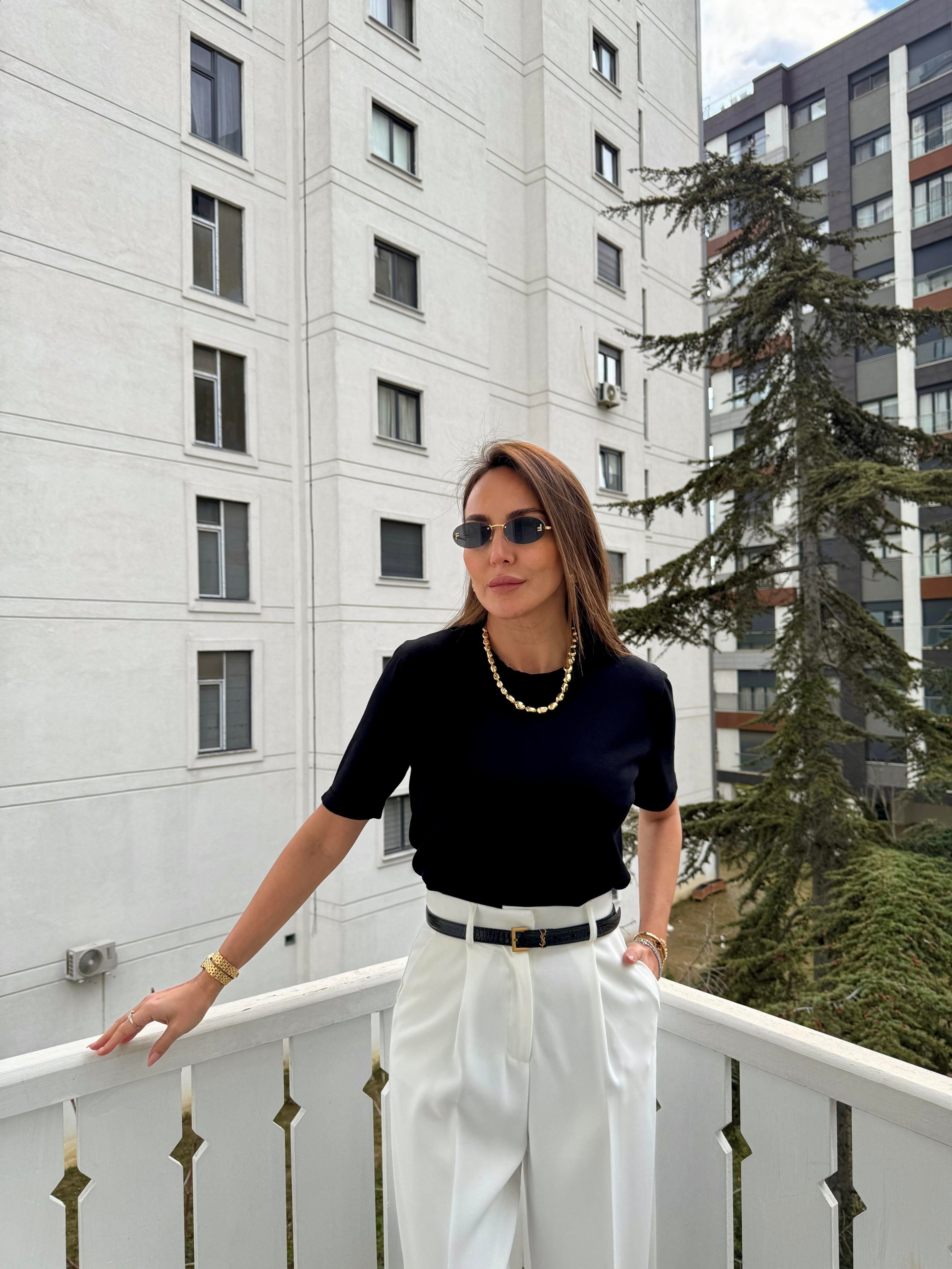 Siyah Vaniza Örgü Triko