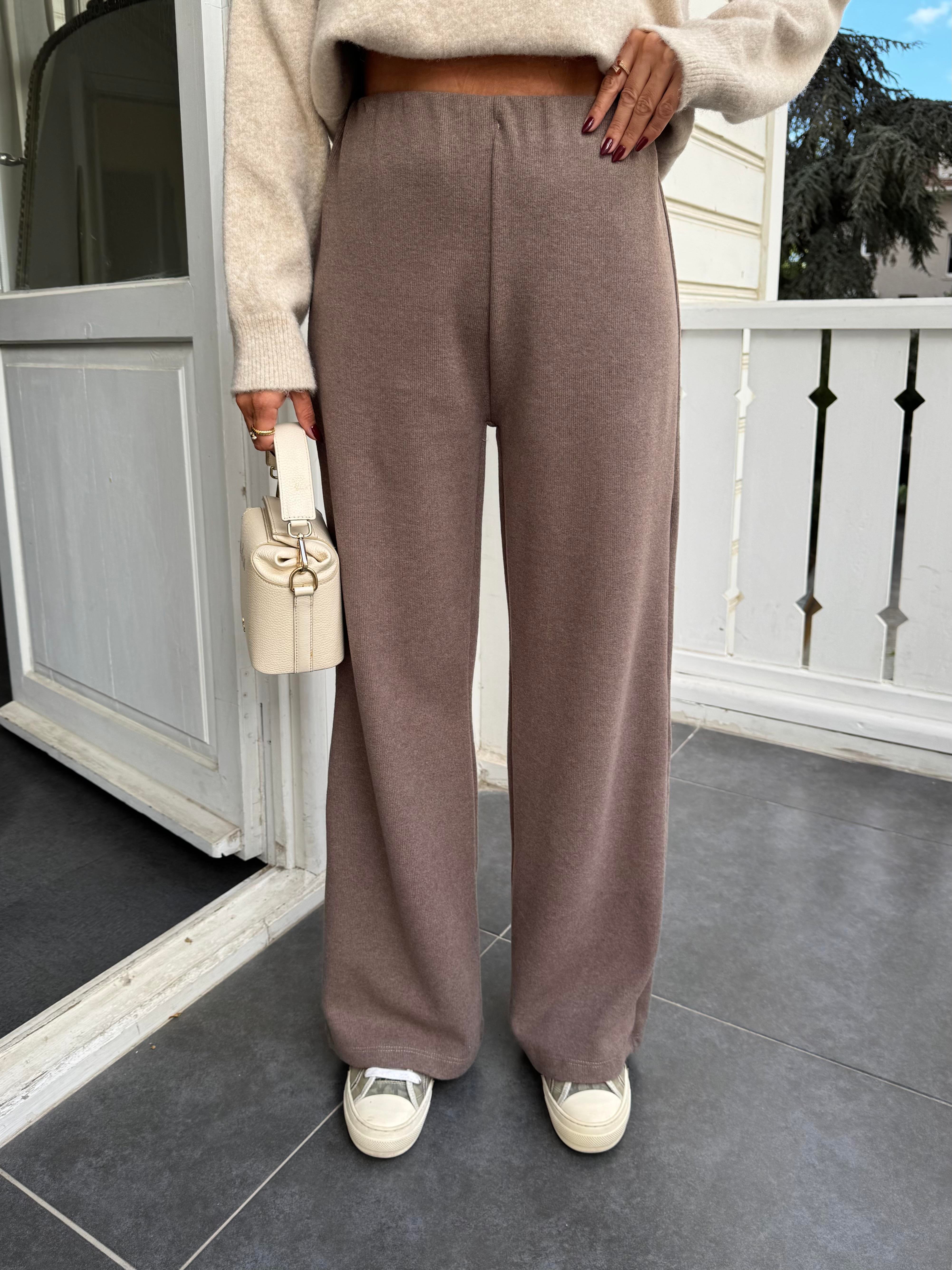 Vizon Soft Doku Bol Paça Pantolon