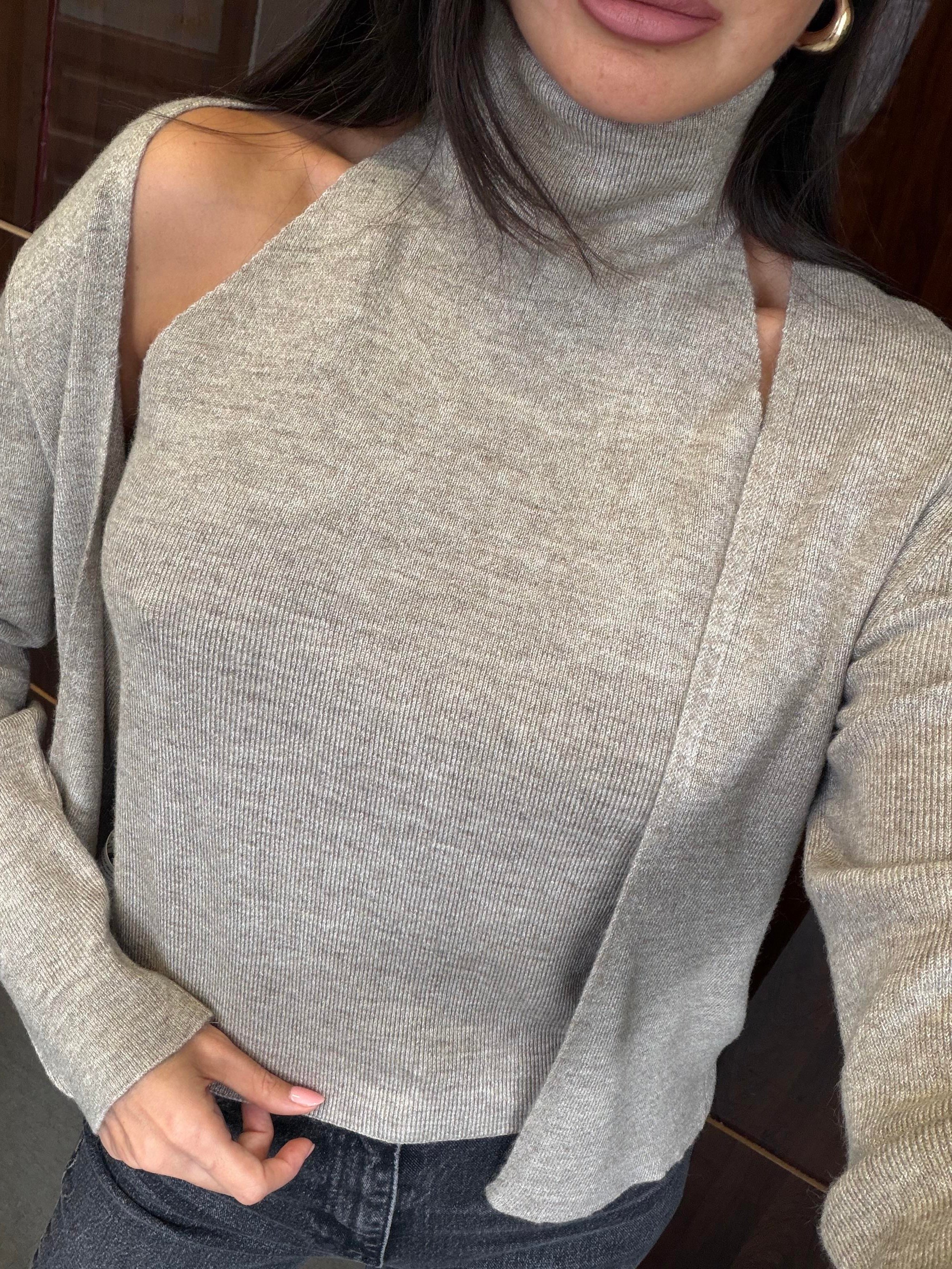 Vizon Tasarım Bluzlu Hırka