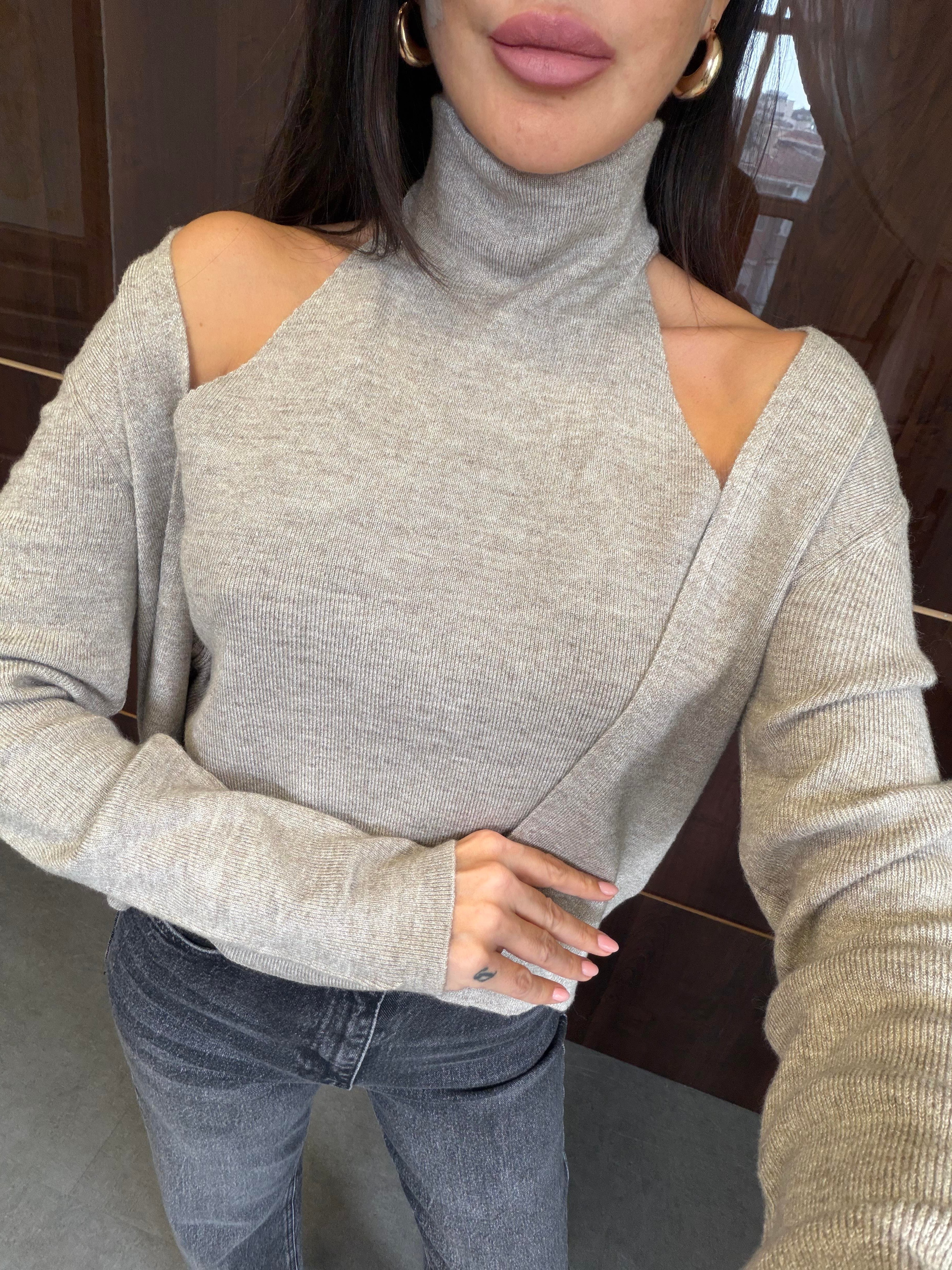 Vizon Tasarım Bluzlu Hırka