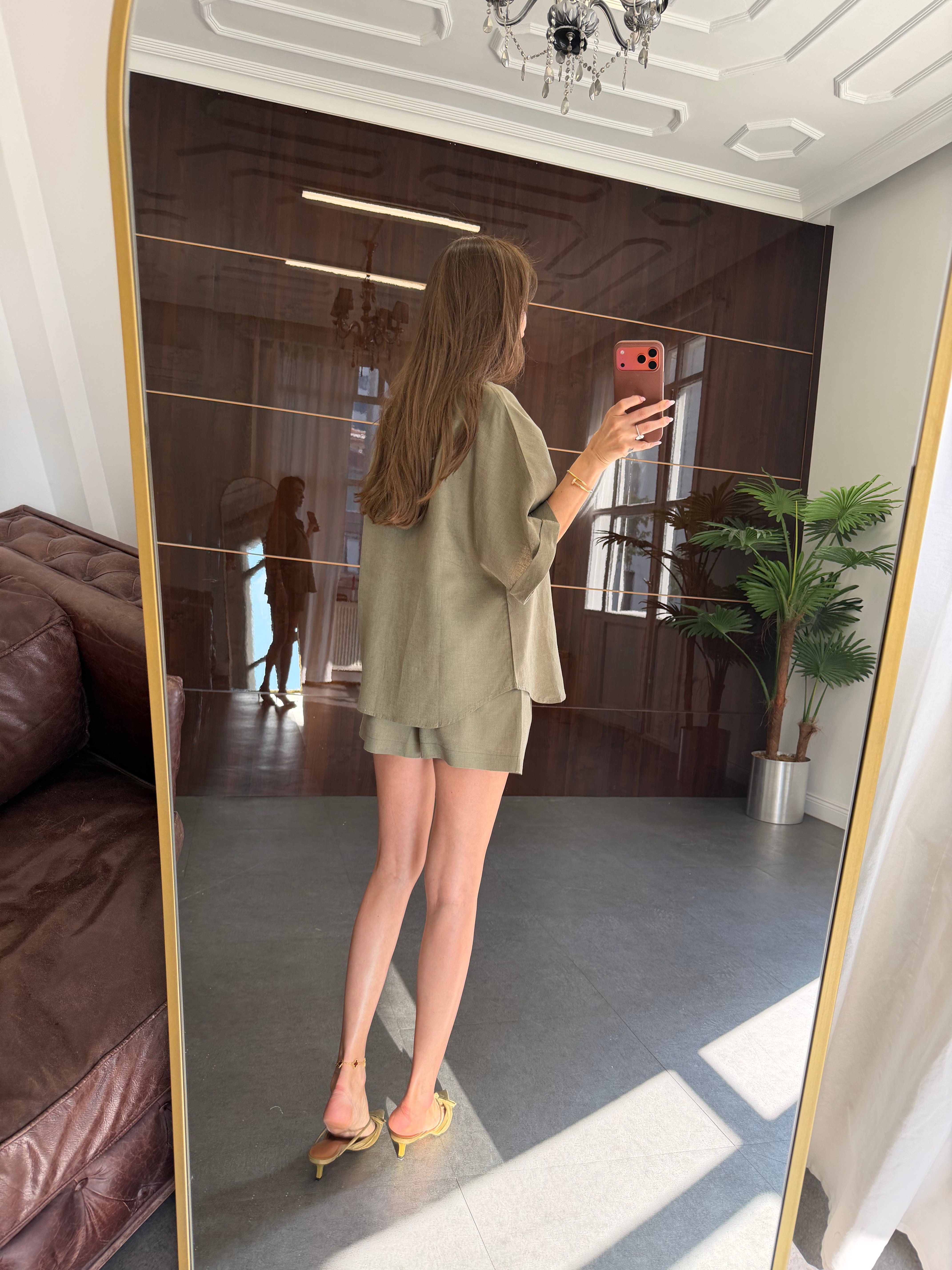 Yeşil Sleeve Şortlu Takım