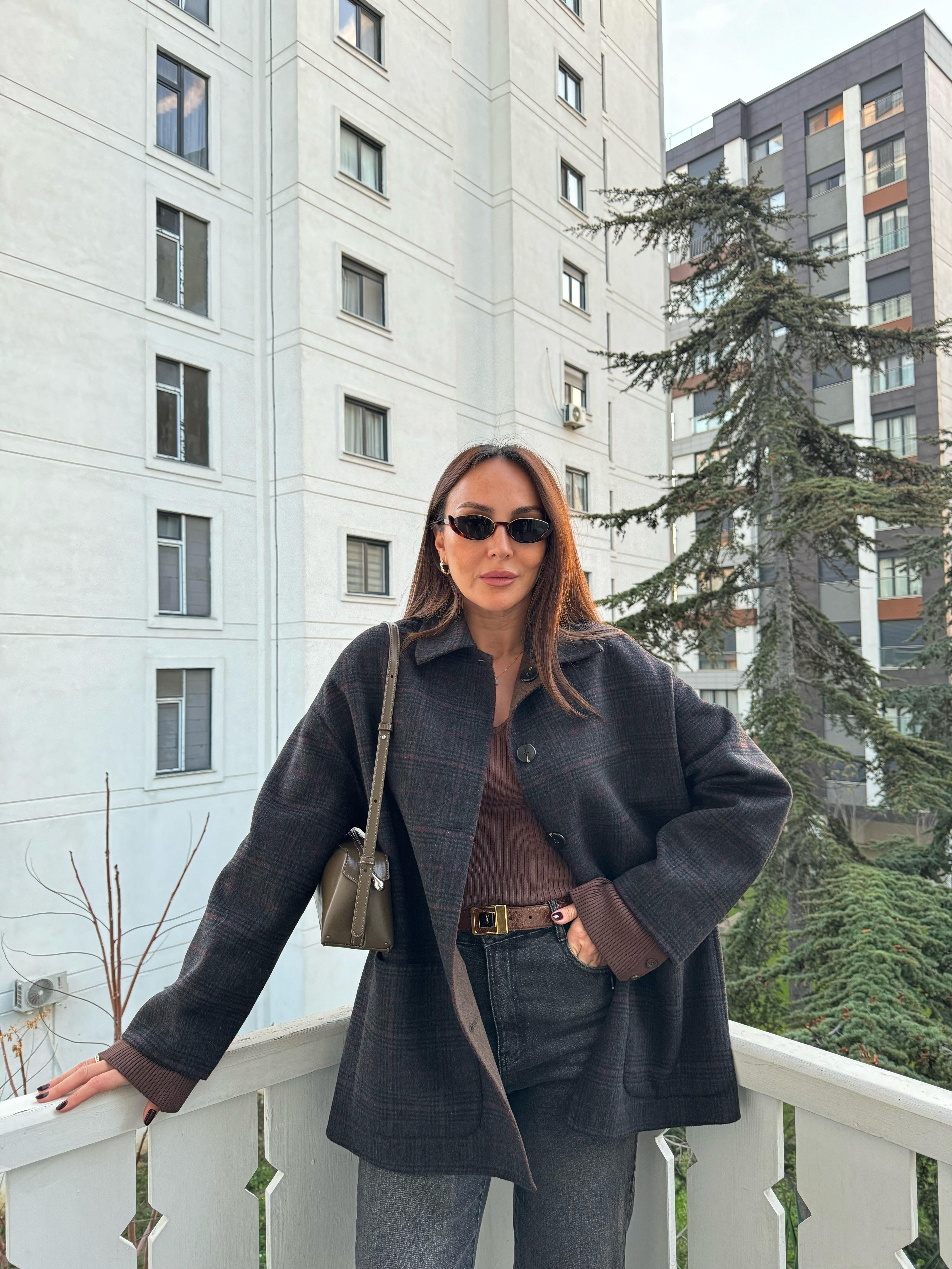 YÜN ÇİFT TARAFLI CEKET