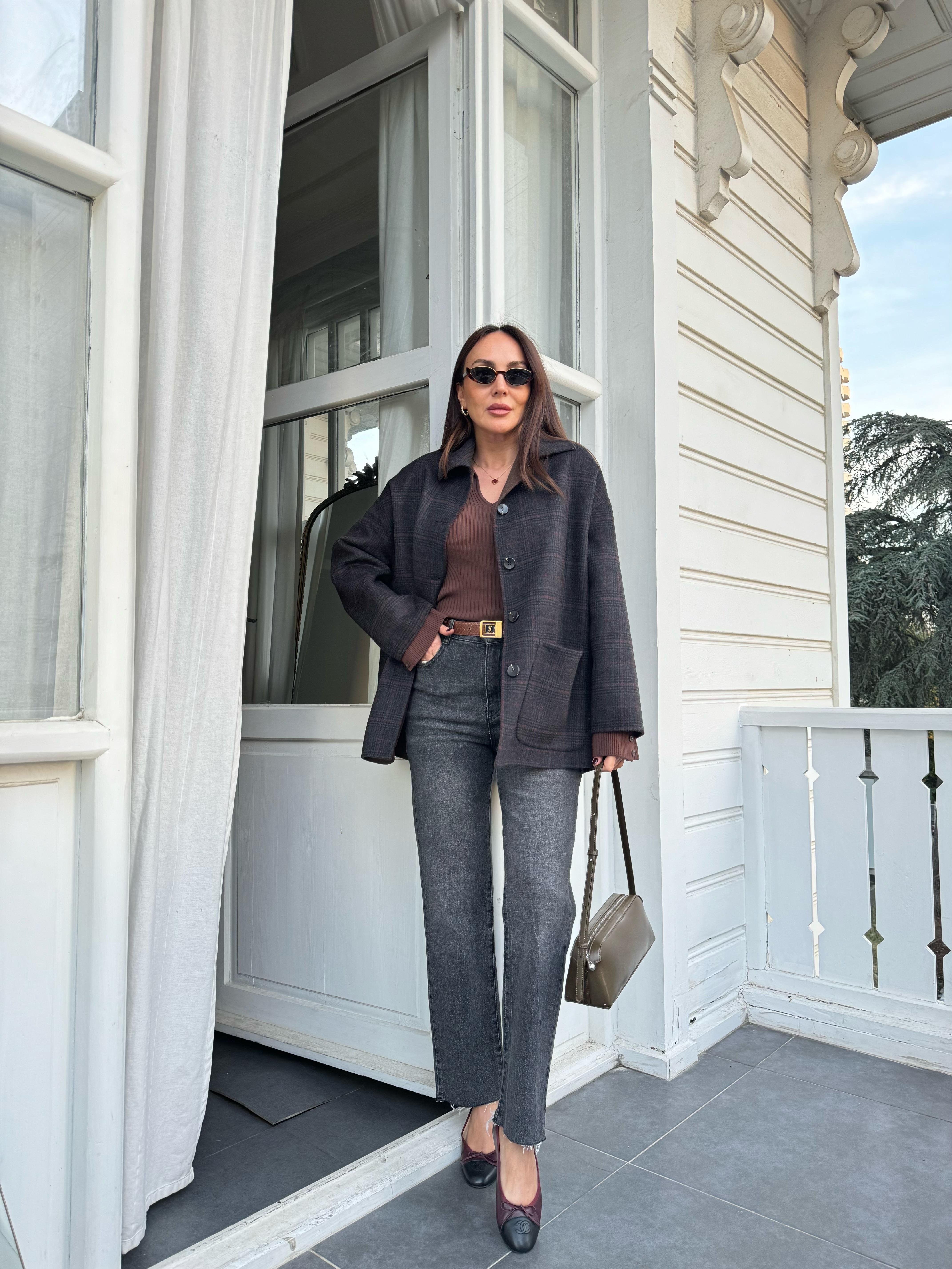 YÜN ÇİFT TARAFLI CEKET