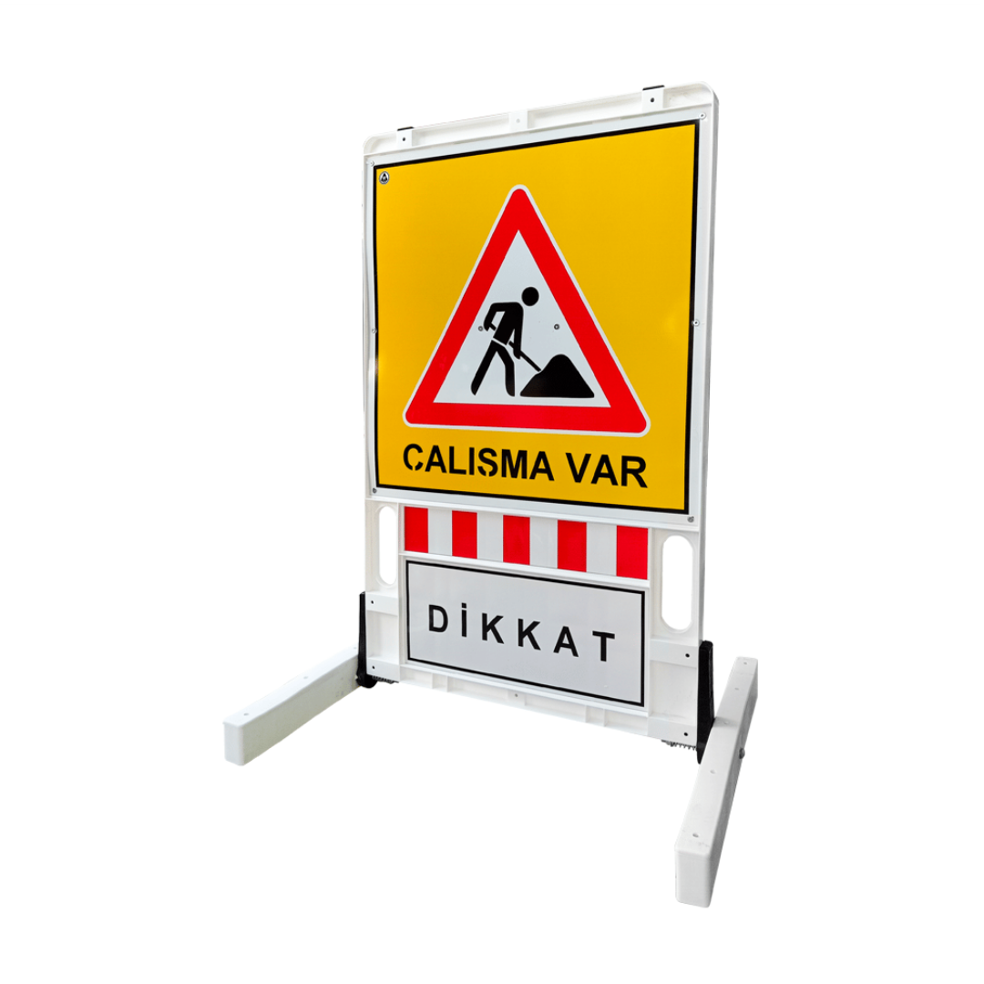 Dubalı Uyarı Levhalı Bariyer 150 Cm X 90 Cm