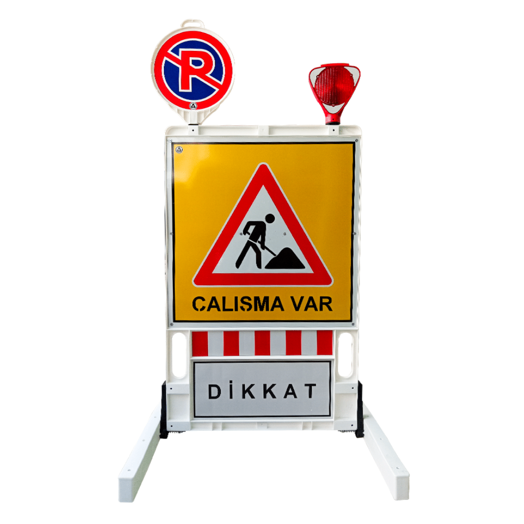 Dubalı Uyarı Levhalı Bariyer 150 Cm X 90 Cm
