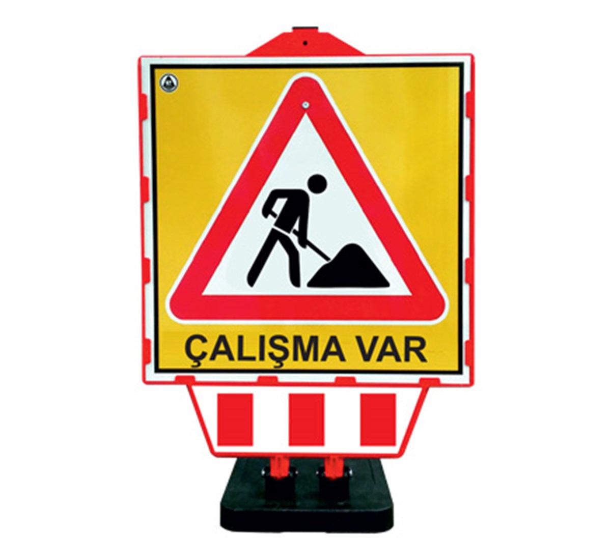 DUBALI UYARI LEVHALI BARİYER 90 CM X 60 CM