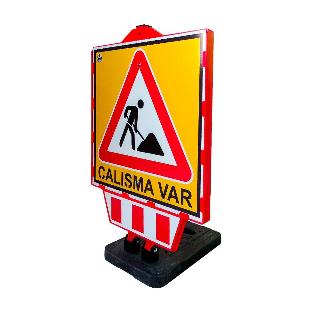 Dubalı Uyarı Levhalı Bariyer 90Cmx60 Cm