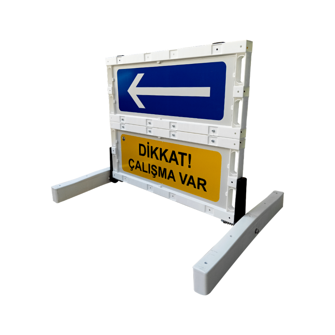Dubalı Uyarı Levhalı Bariyer 91 Cm X 100 Cm