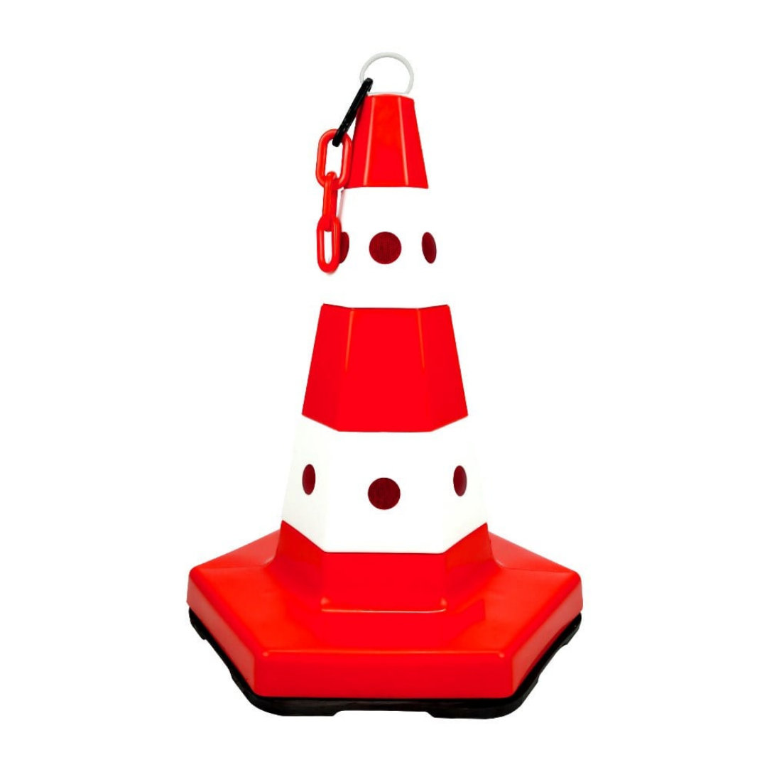 Kedi Gözlü Trafik Konisi 52 Cm