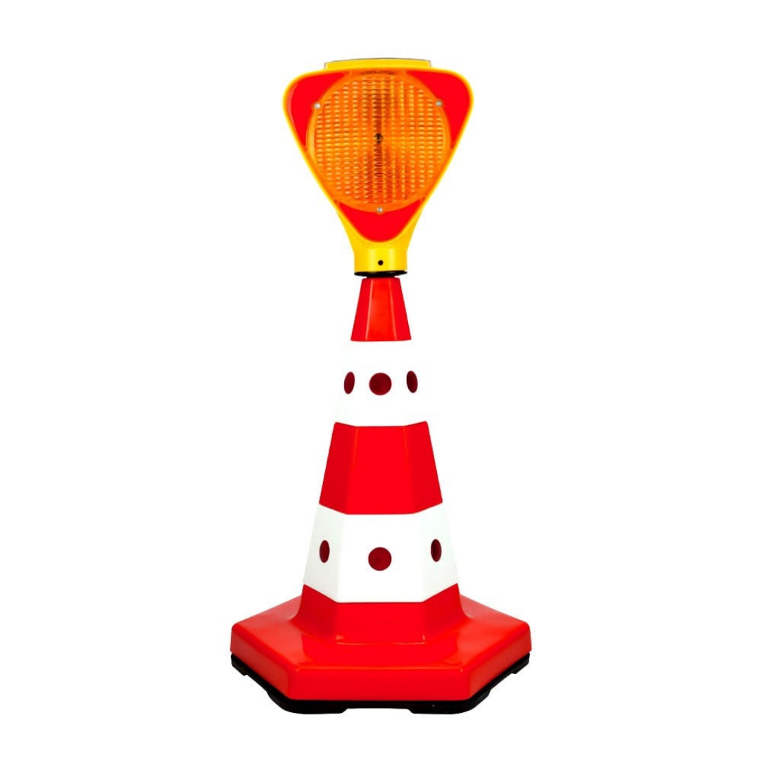 Kedi Gözlü Trafik Konisi 52 Cm