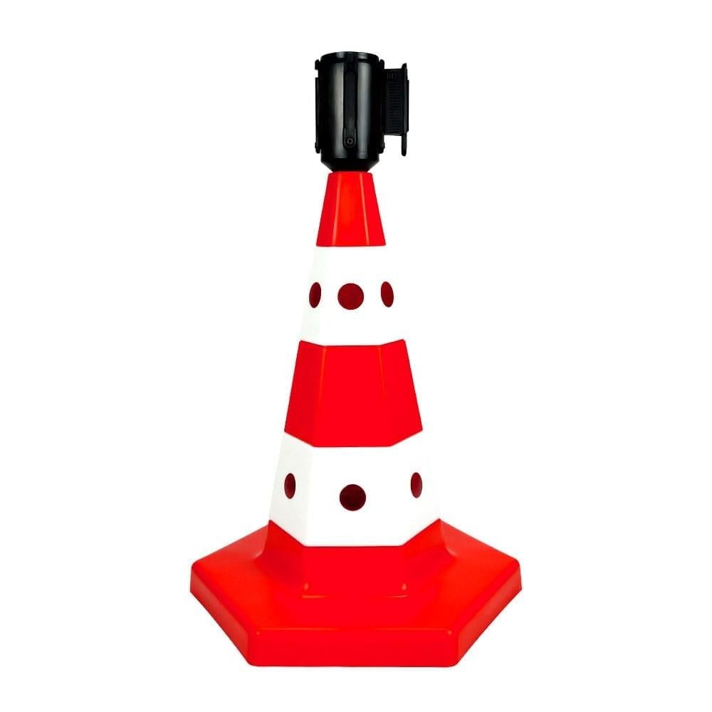 Klasik Kedi Gözlü Trafik Konisi 50 cm Trafik Dubası