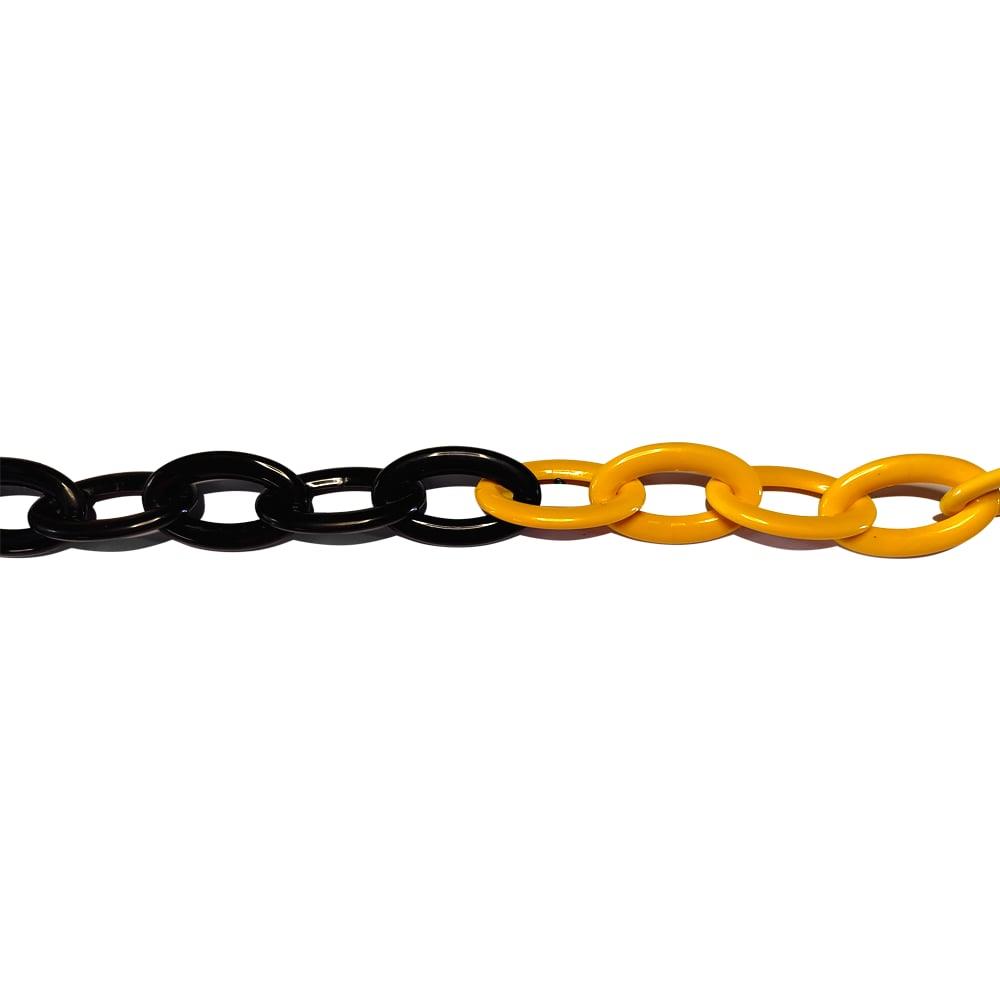 Plastik Zincir 8mm Sarı-Siyah 25 m