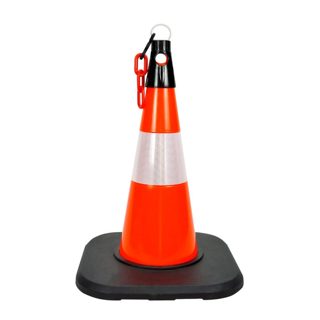 Pvc Trafik Konisi 50 Cm Reflektifli Ağırlıklı Trafik Dubası