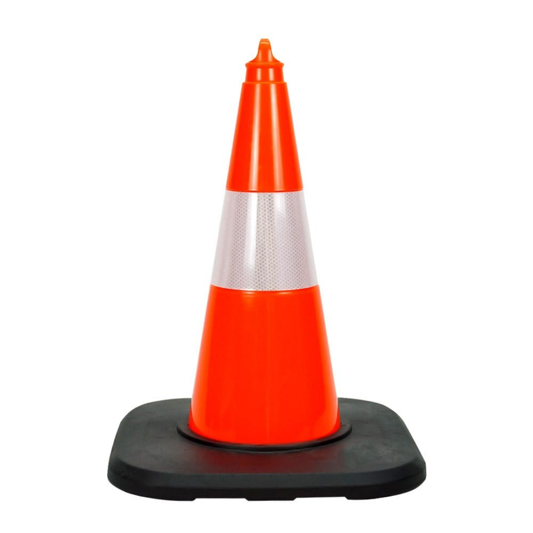 Pvc Trafik Konisi 50 Cm Reflektifli Ağırlıklı Trafik Dubası