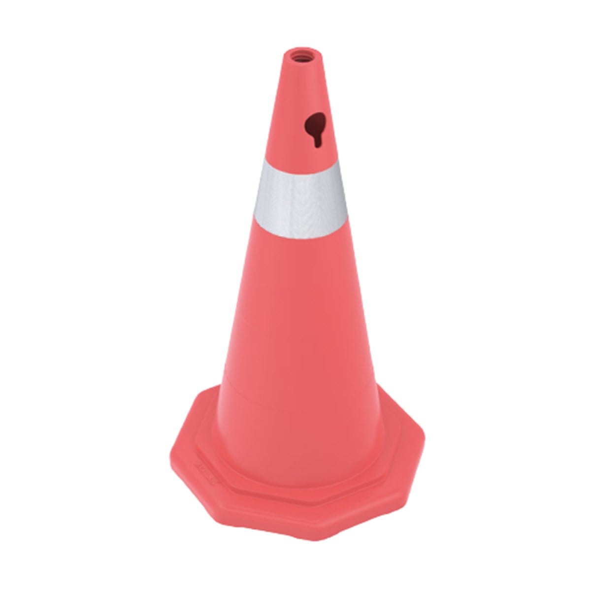 PVC TRAFİK KONİSİ 70 CM TEK REFLEKTİFLİ