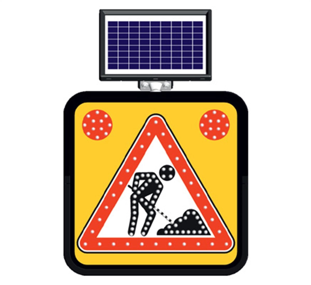 SOLAR LEDLİ ÇALIŞMA VAR LEVHASI