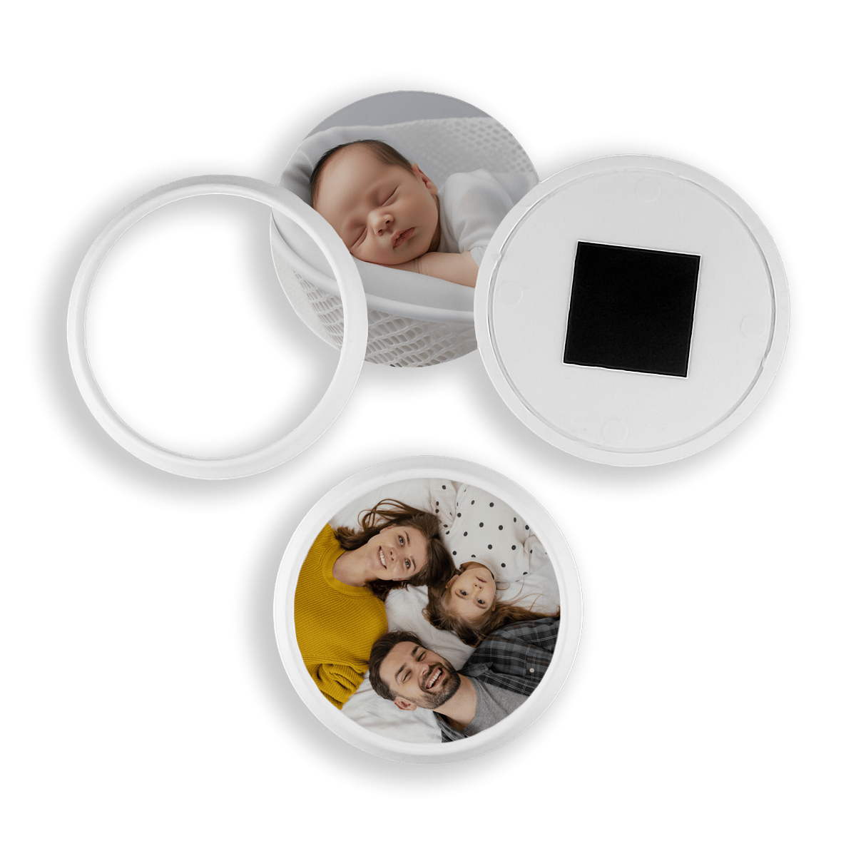 Yuvarlak Magnet Çerçeve Çap 77 mm - 100 Adet