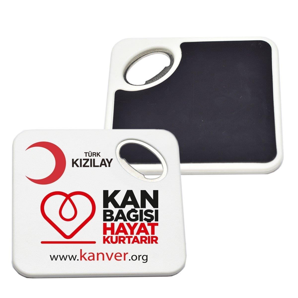 Bardak Altlığı Kare Magnet Şişe Açacağı - 125 Adet