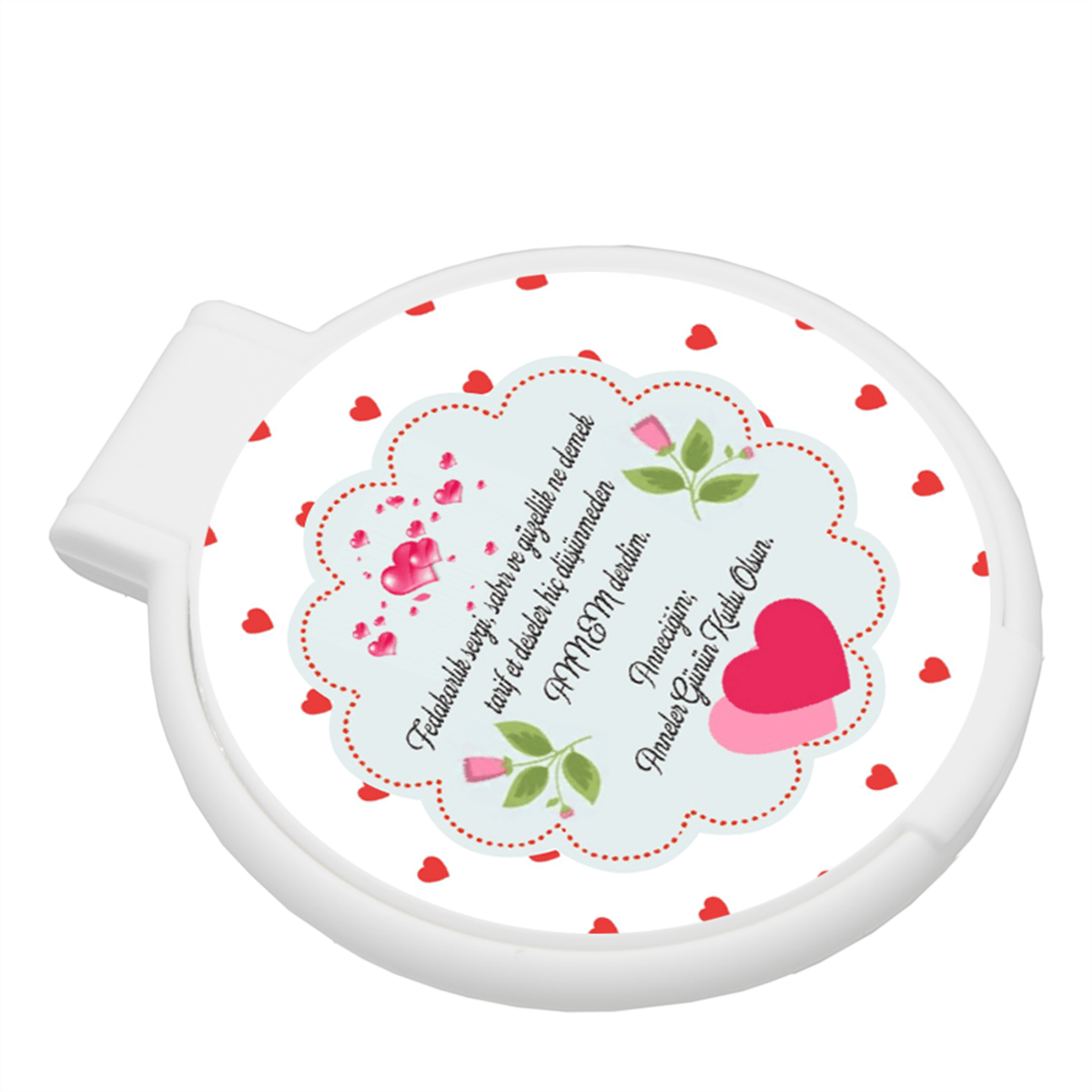 Yuvarlak Ayna Beyaz - 100 Adet