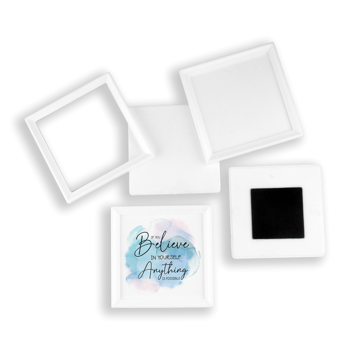 Kare Magnet Çerçeve 60x60 mm - 100 Adet