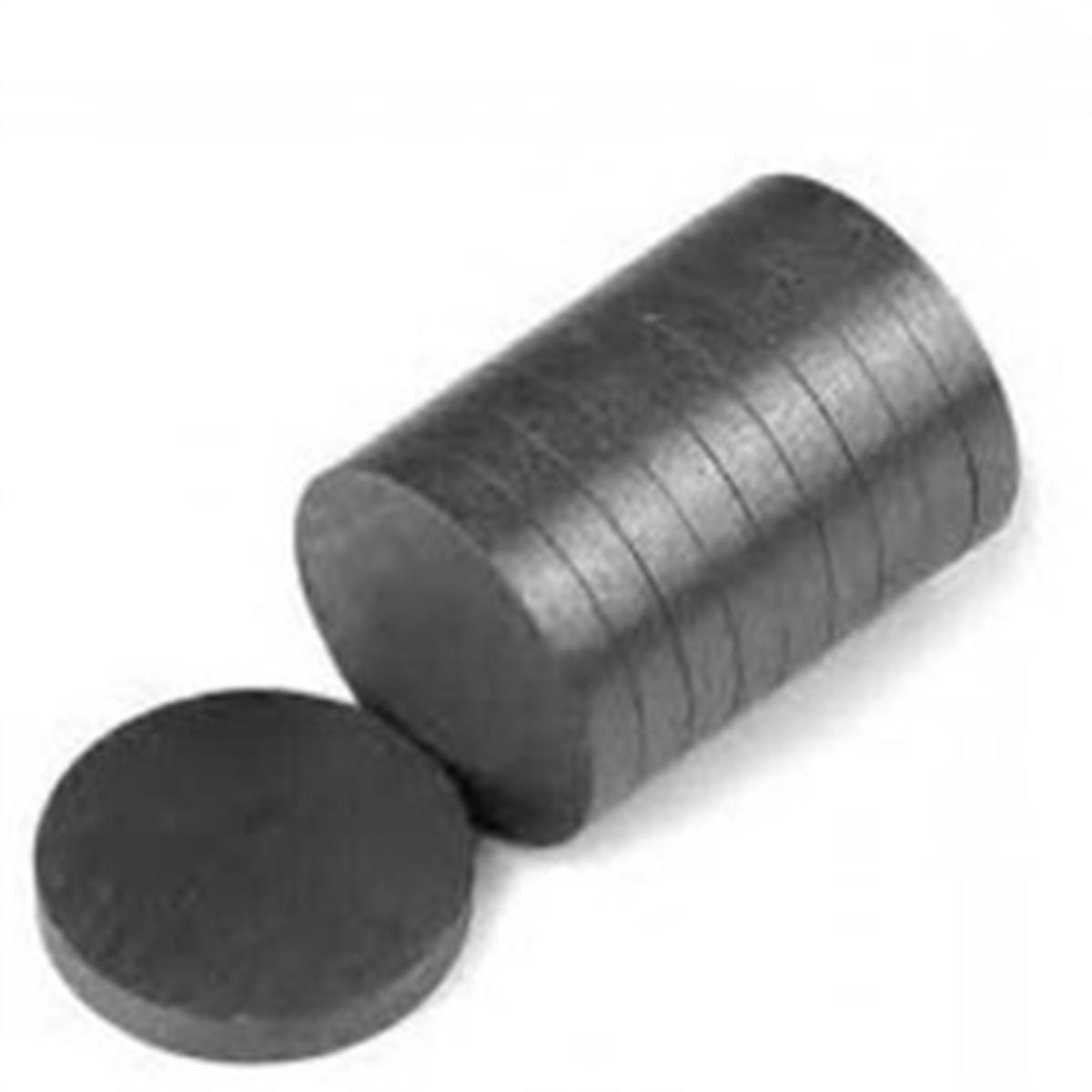 Çap 10 mm Kalınlık 3 mm Yuvarlak Kömür / Ferrit Mıknatıs Oxit Magnet - 2.000 Adet
