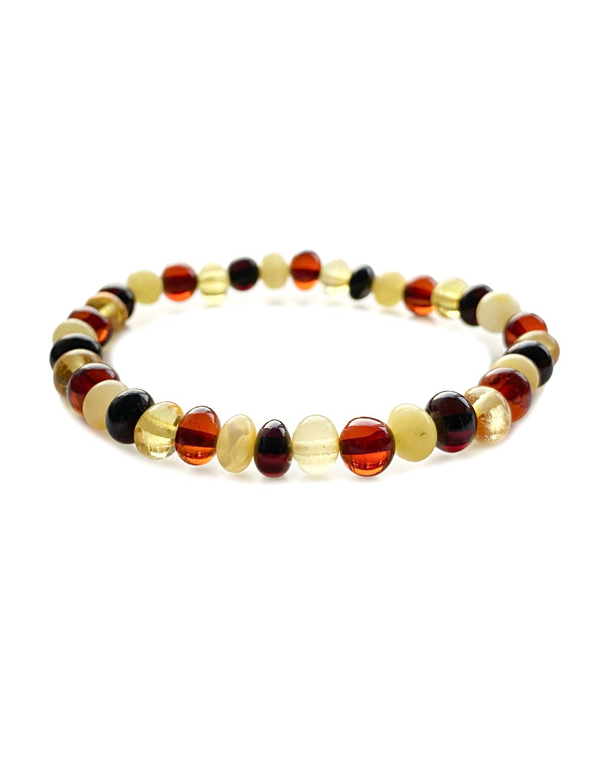 Çok Renkli Kehribar Baba Bileklik